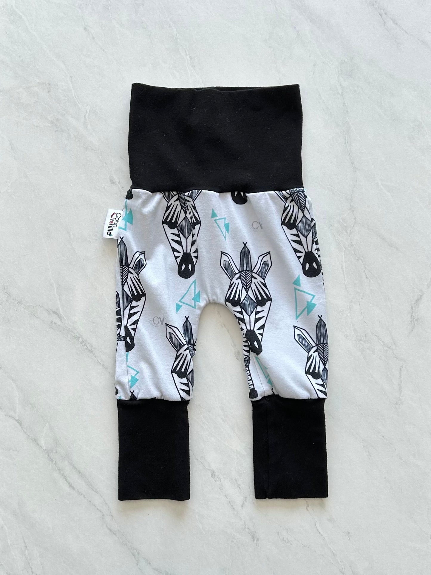 Pantalon évolutif - Coton Vanille - 0-6 mois