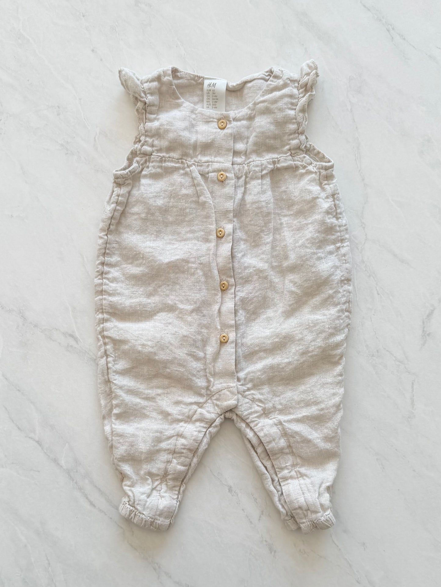 Combinaison en lin - H&M - 2-4 mois