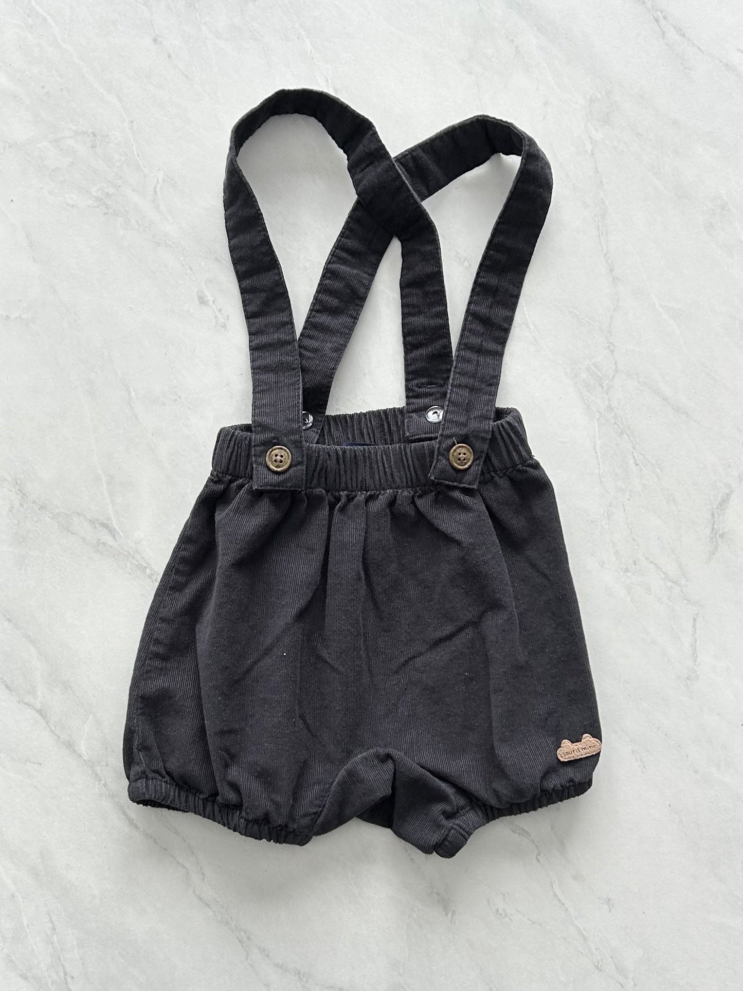 Culotte à bretelles en mailles - Souris mini - 18-24 mois