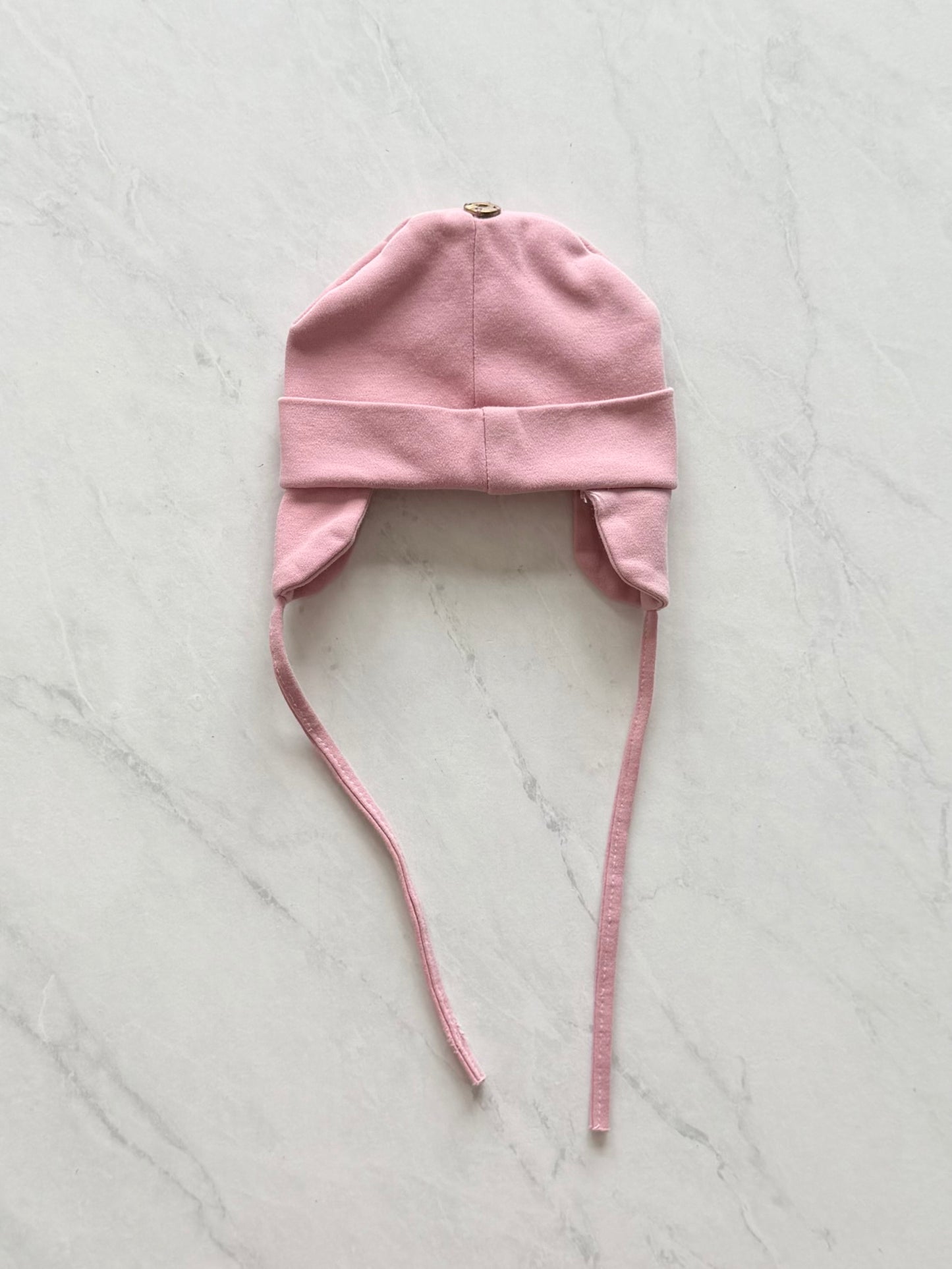 Tuque à cordon - Mpompon - 0-6 mois (pas de pompon)