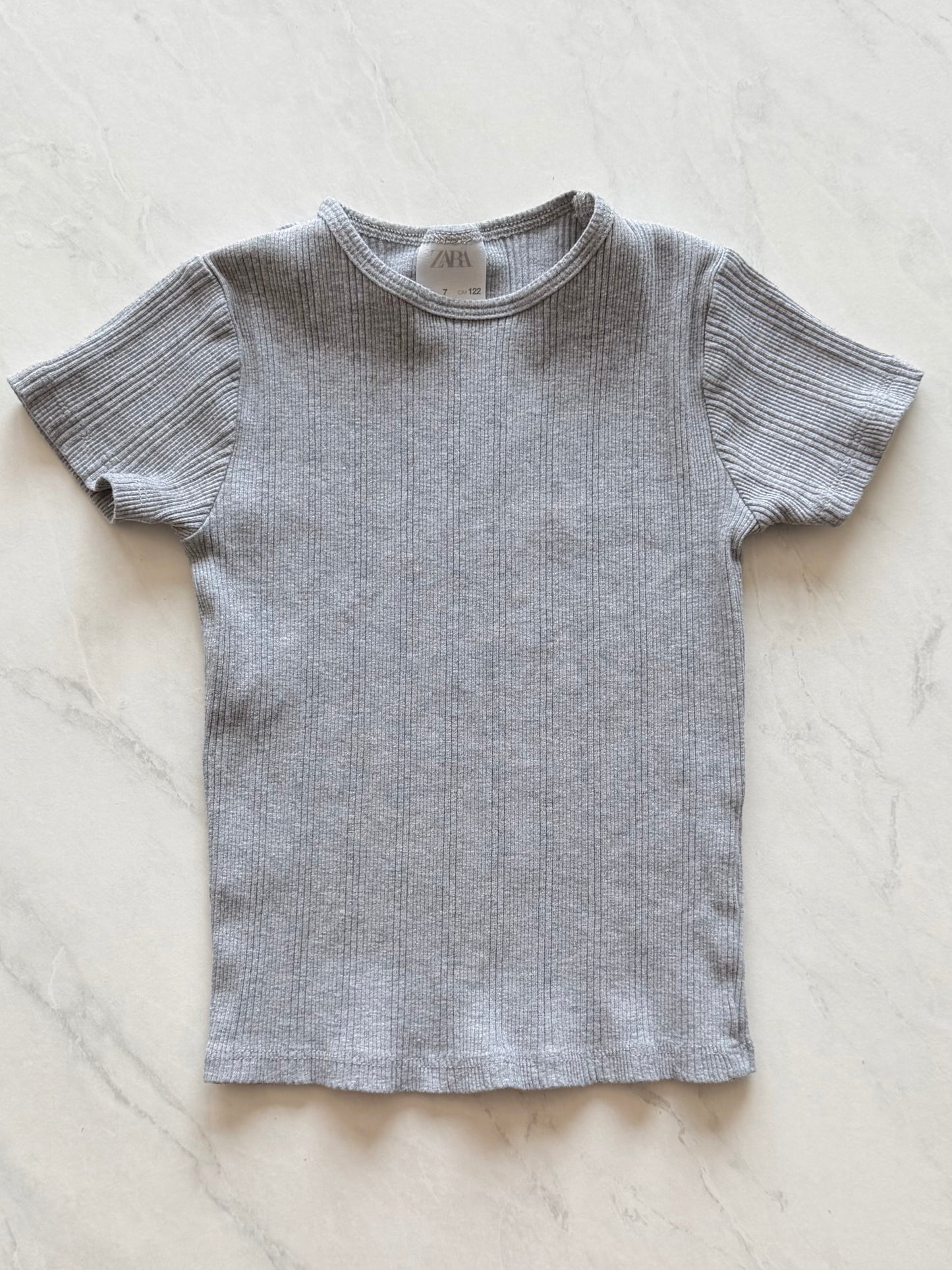 T-shirt côtelé - Zara - 7 ans