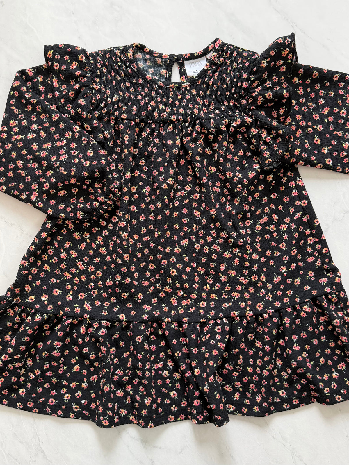 Robe à manches longues - Zara - 3-4 ans