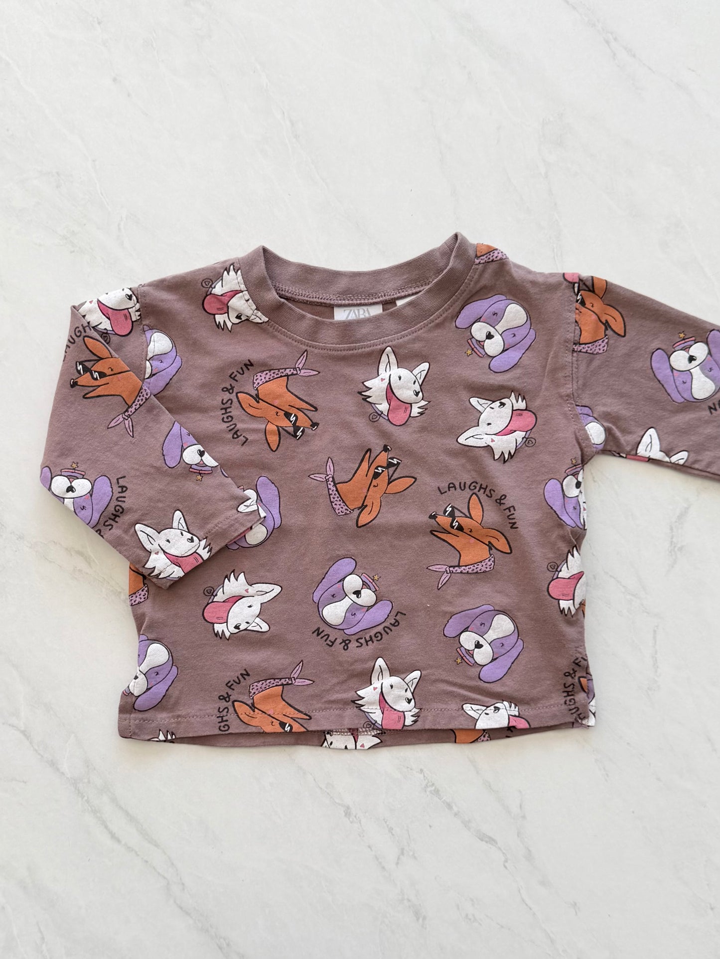 Chandail manches longues - Zara - 9-12 mois