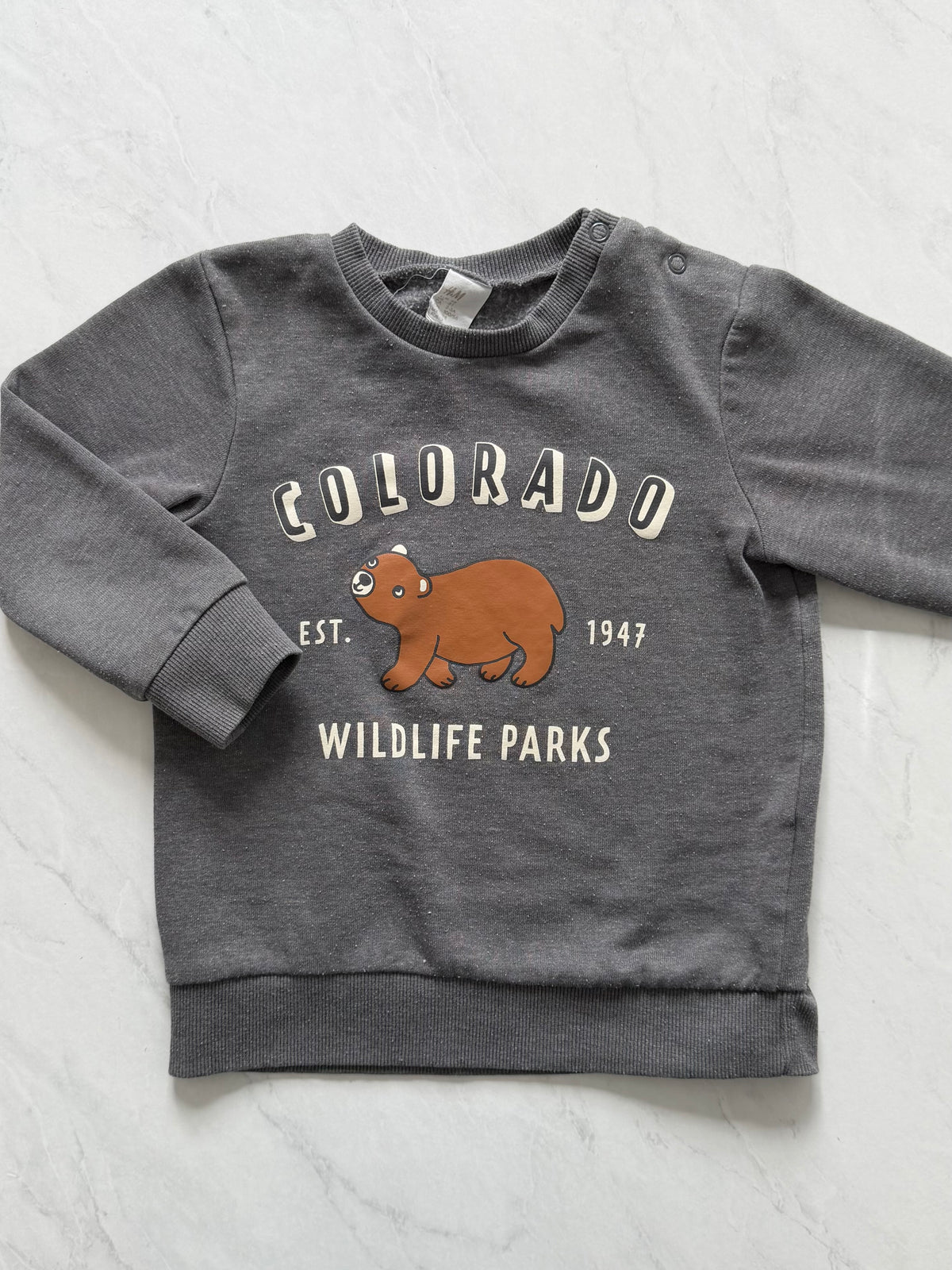 Crewneck - H&M - 2-3 ans (légèrement mousseux)