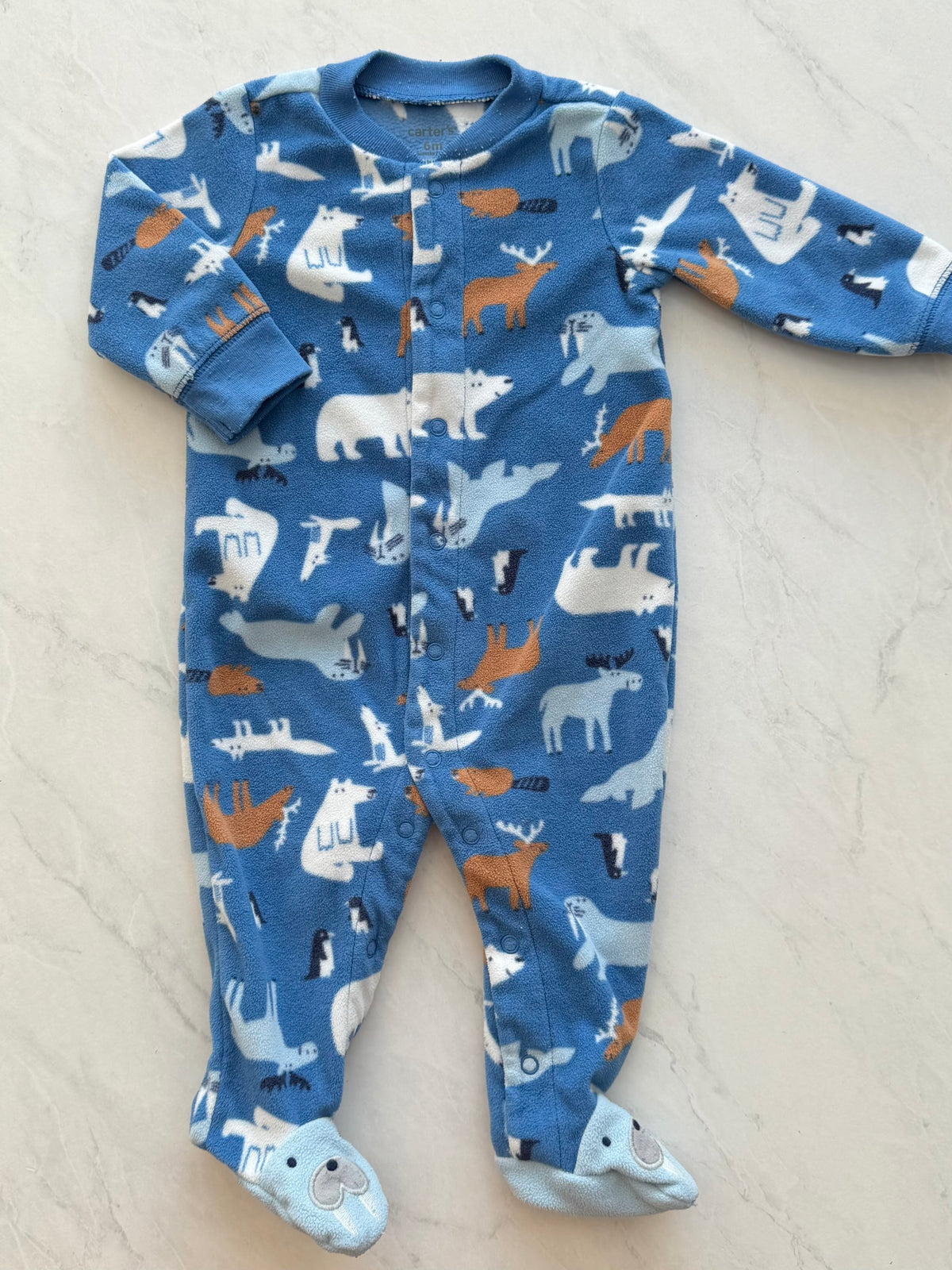 Pyjama à pattes en polar - Carters - 6 mois