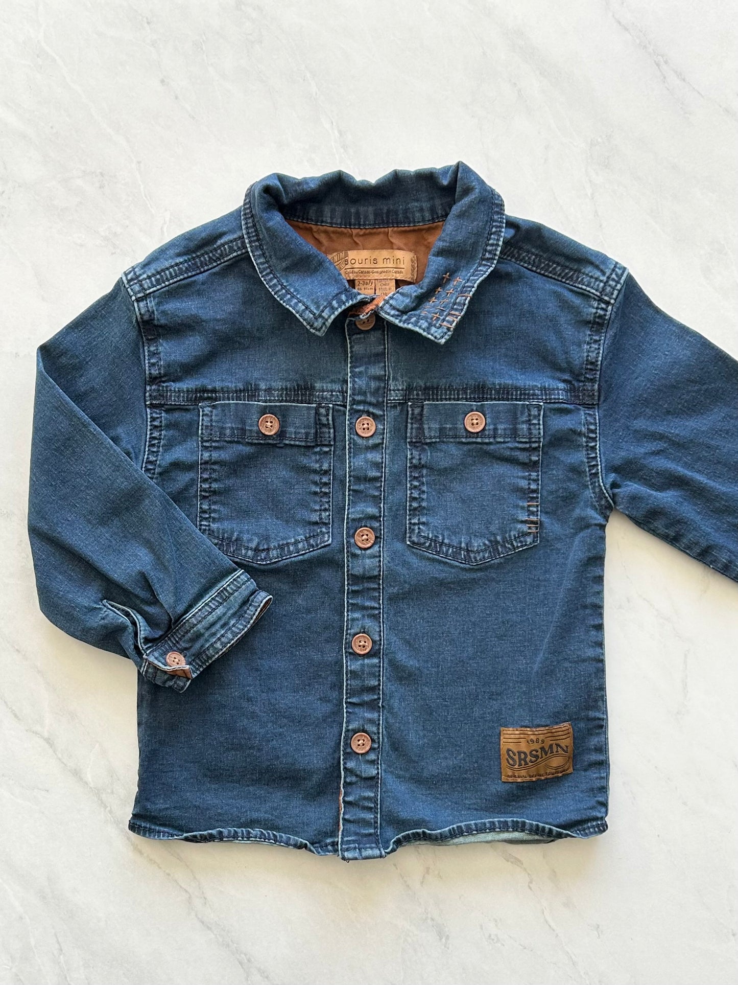 Chemise en jeans - Souris Mini - 2-3 ans