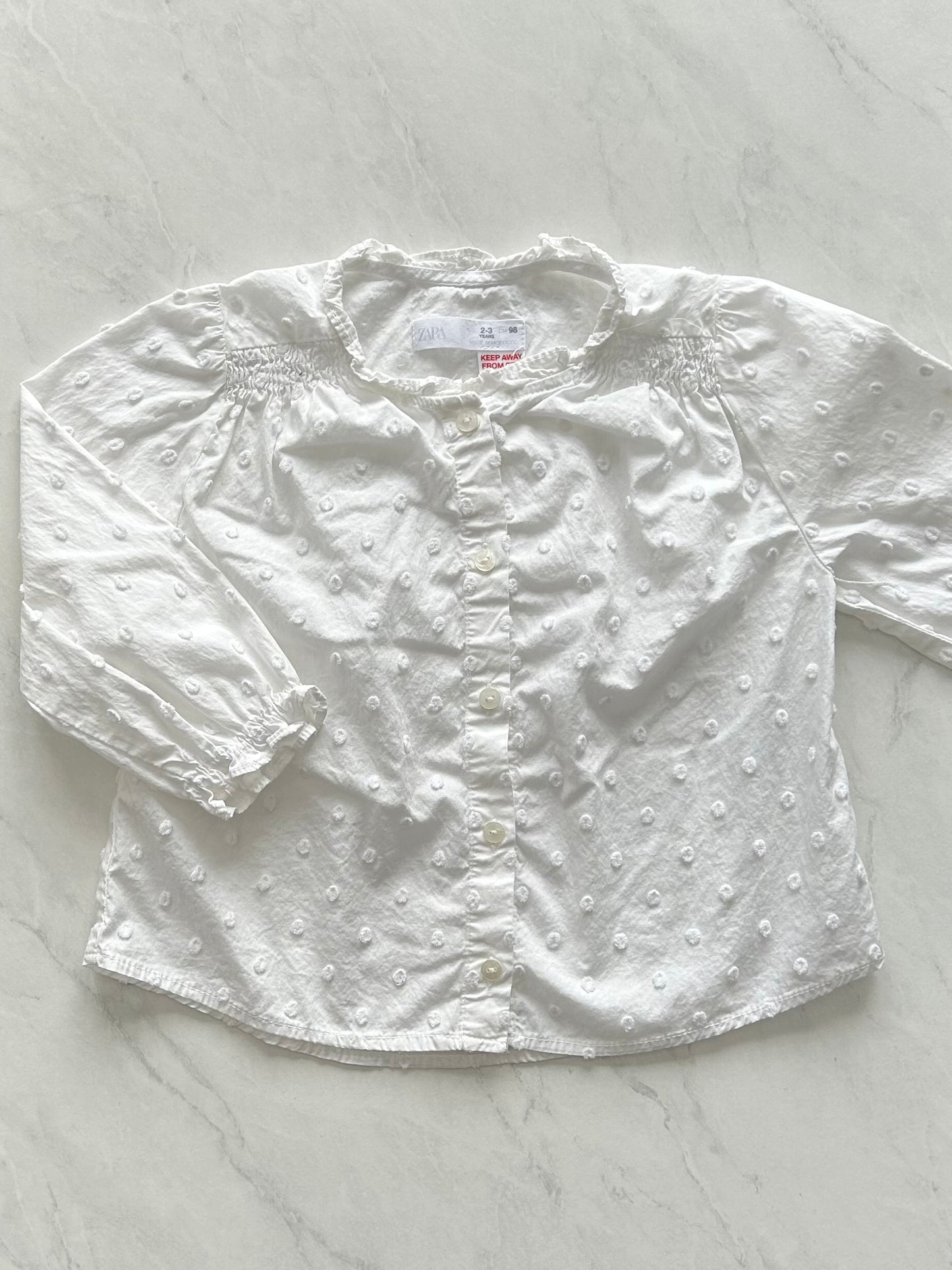 Blouse en coton - Zara - 2-3 ans