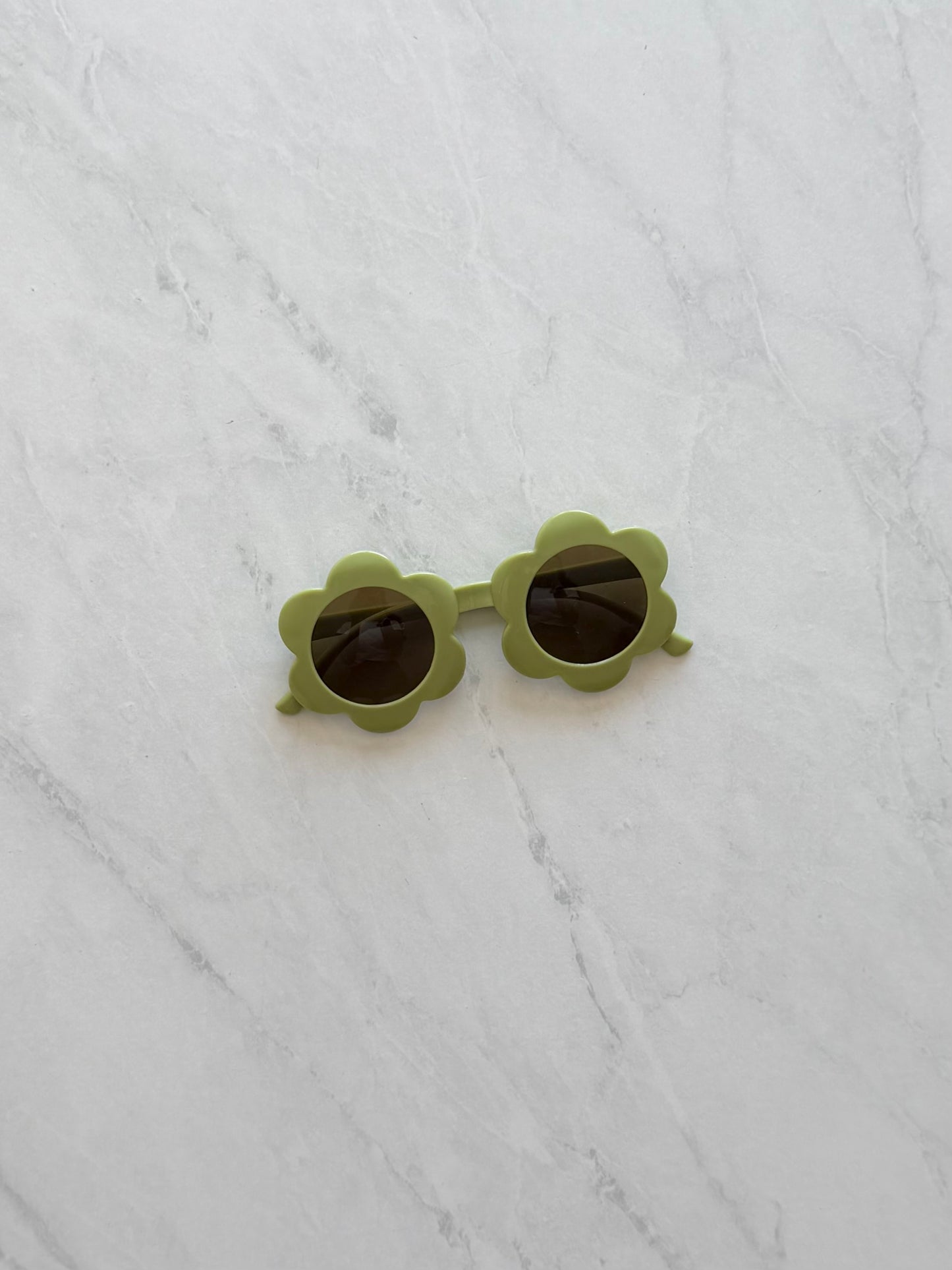 Lunette de soleil fleur pastel - Vert