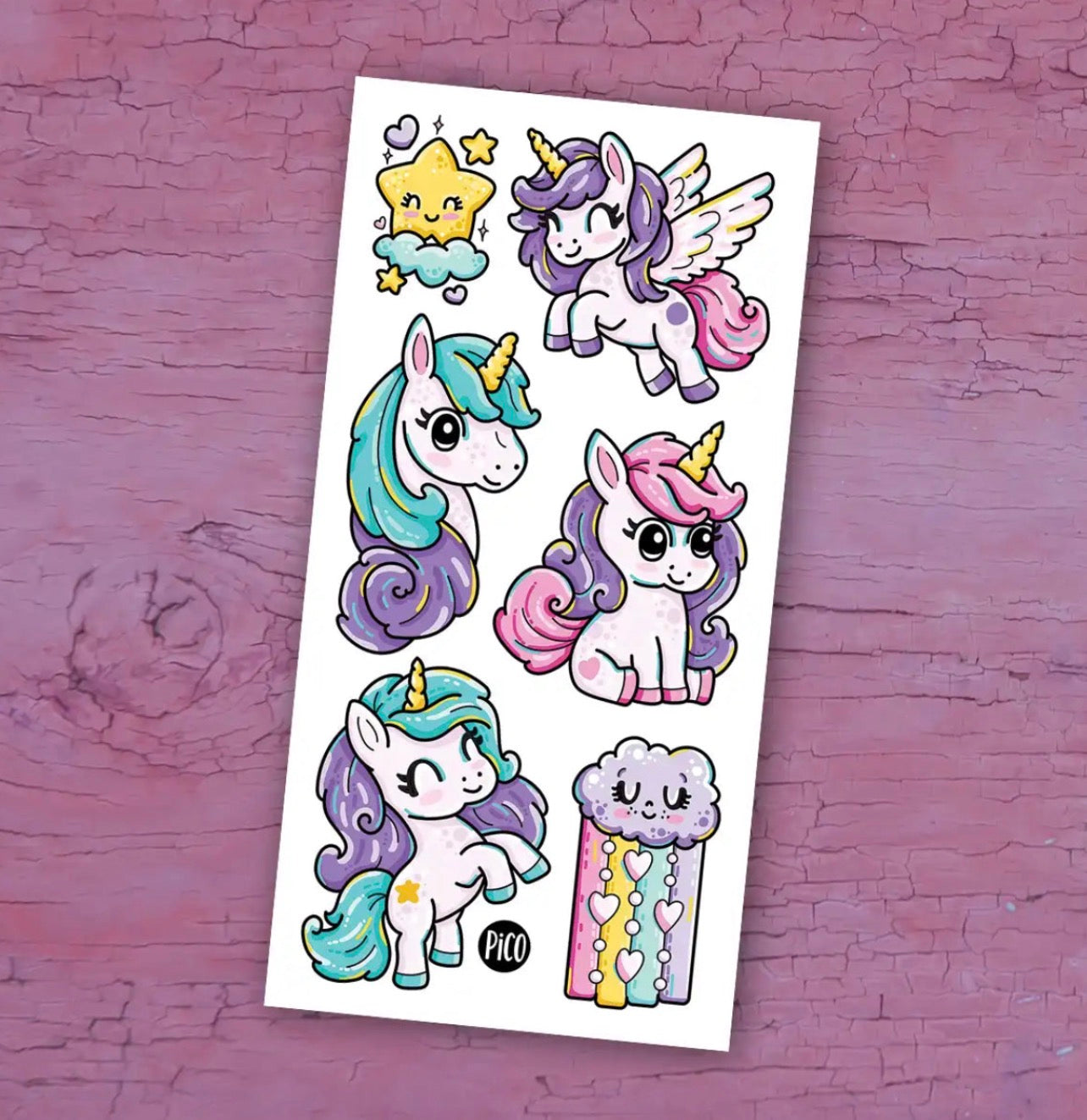 Pico tatoo - Les pouliches arc-en-ciel