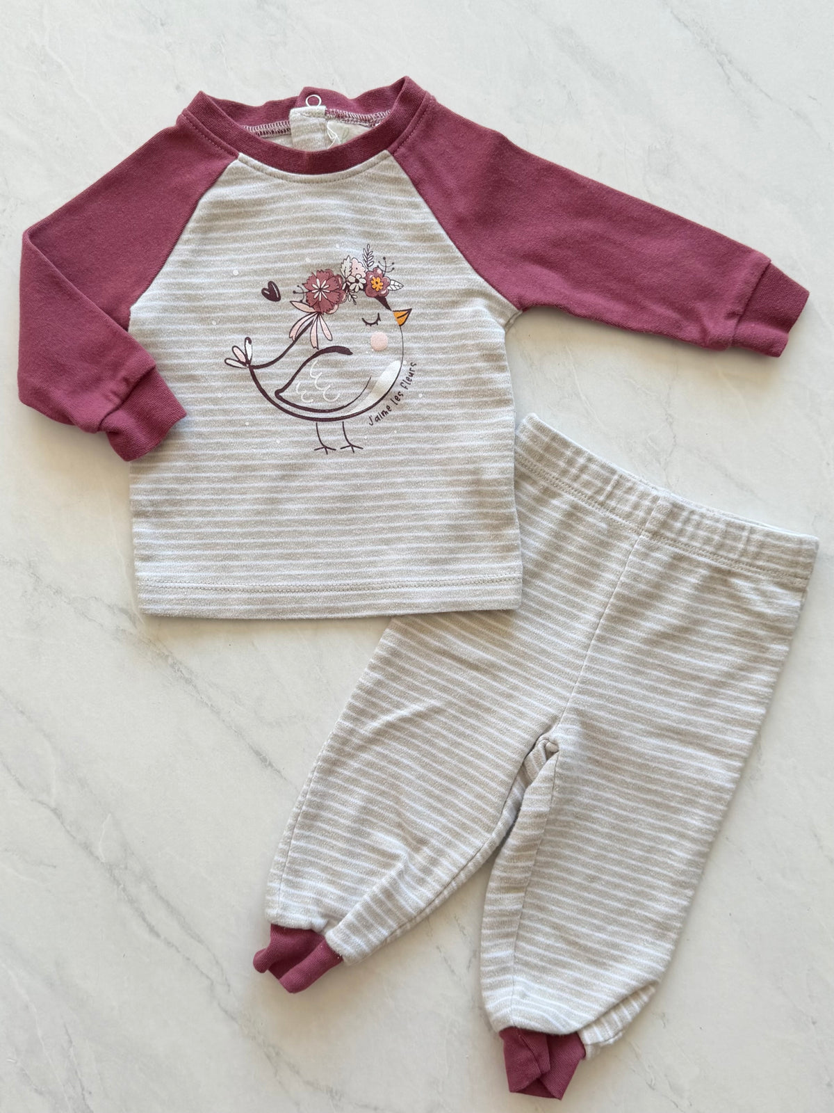 Pyjama 2 pièces - aby bio - 3 mois