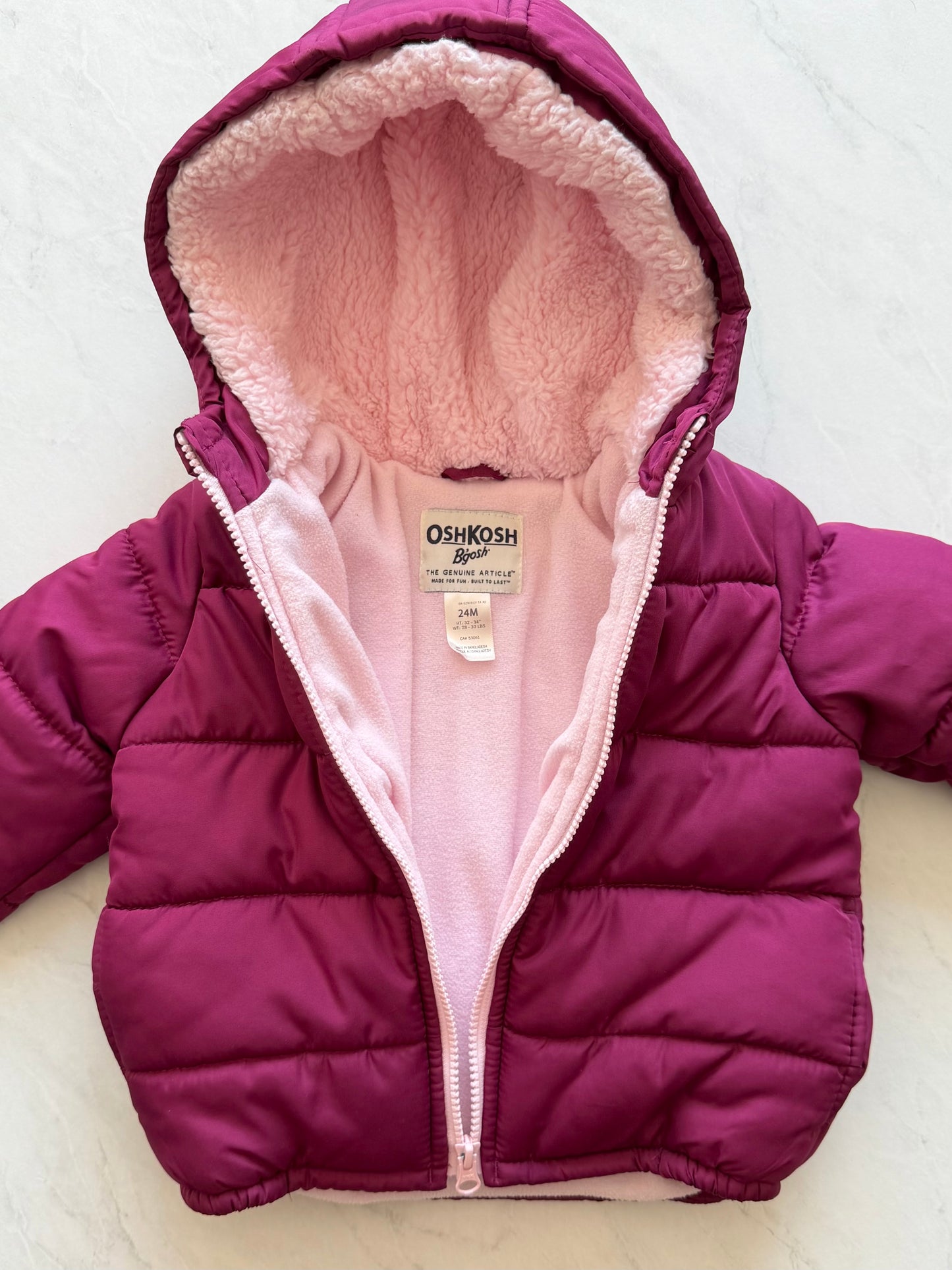 Manteau doublé - OshKosh - 24 mois