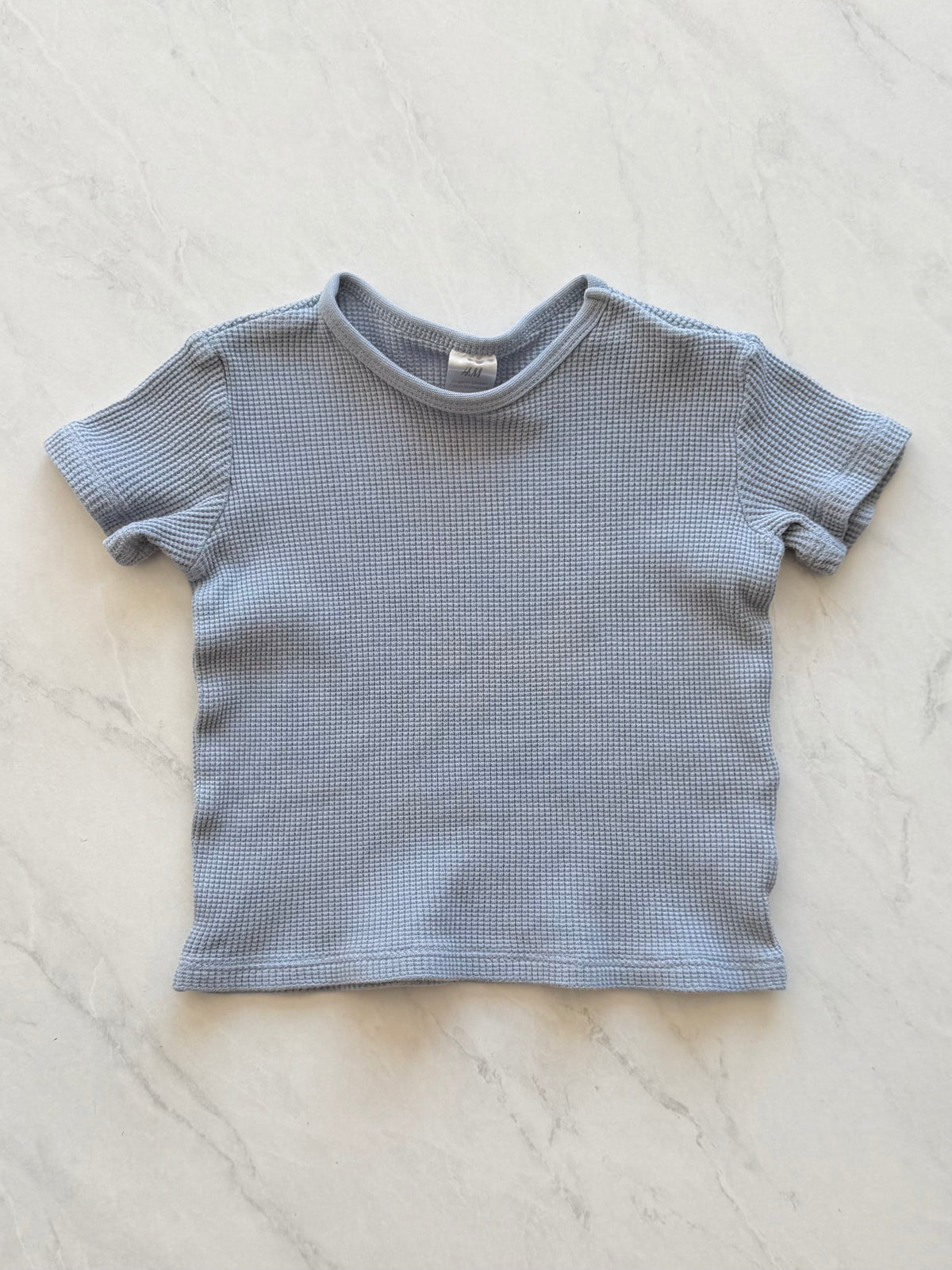 T-shirt en tissu gaufré - H&M - 9-12 mois