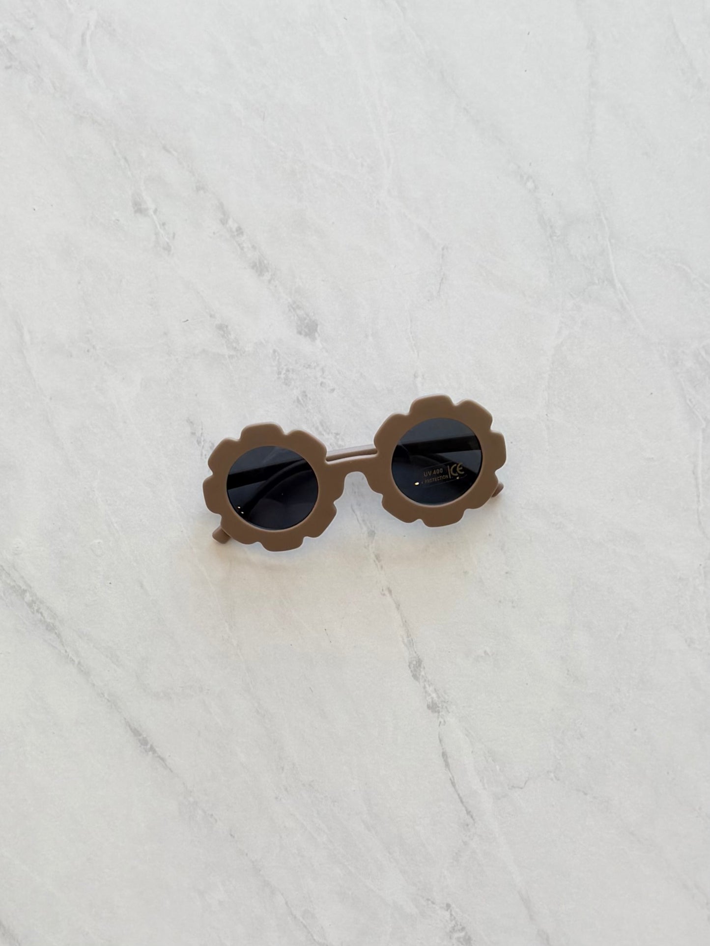 Lunette de soleil fleur - Taupe