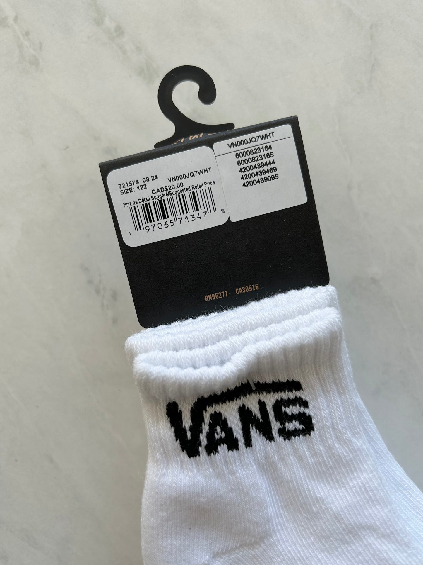NEUF Ensemble de 3 paires de chaussettes - Vans - 12-24 mois