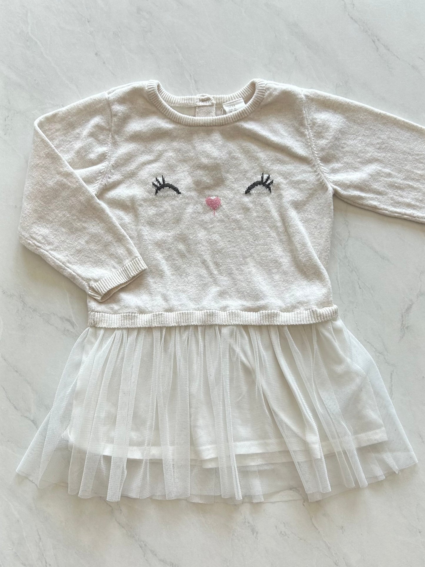 Robe manches longues - H&M - 12-18 mois