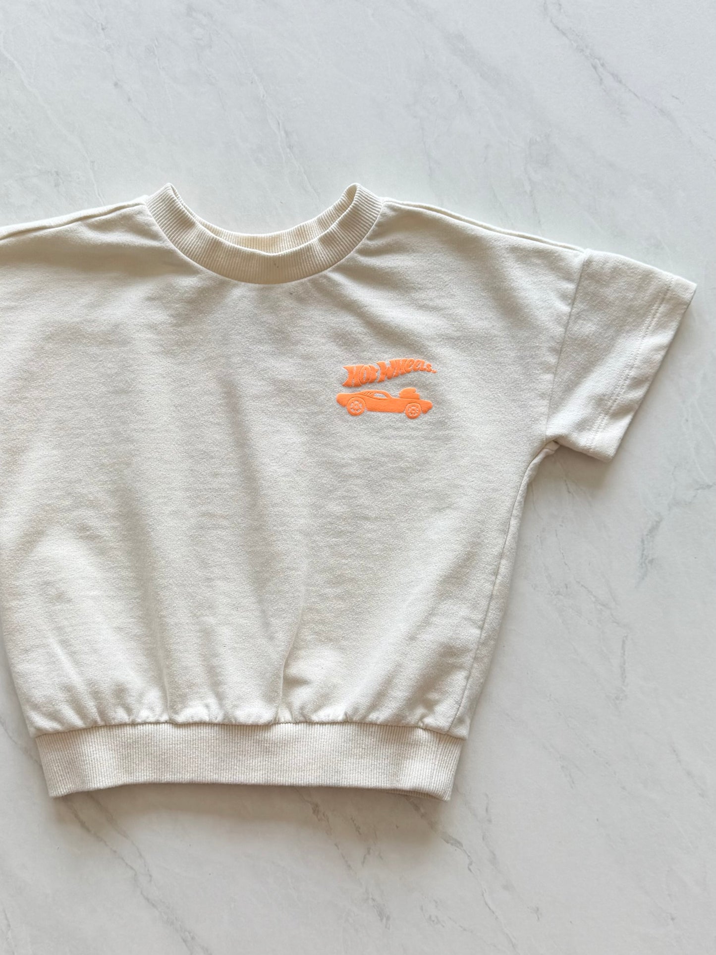 T-shirt en coton ouaté - Point zéro X Hot Wheels - 4 ans