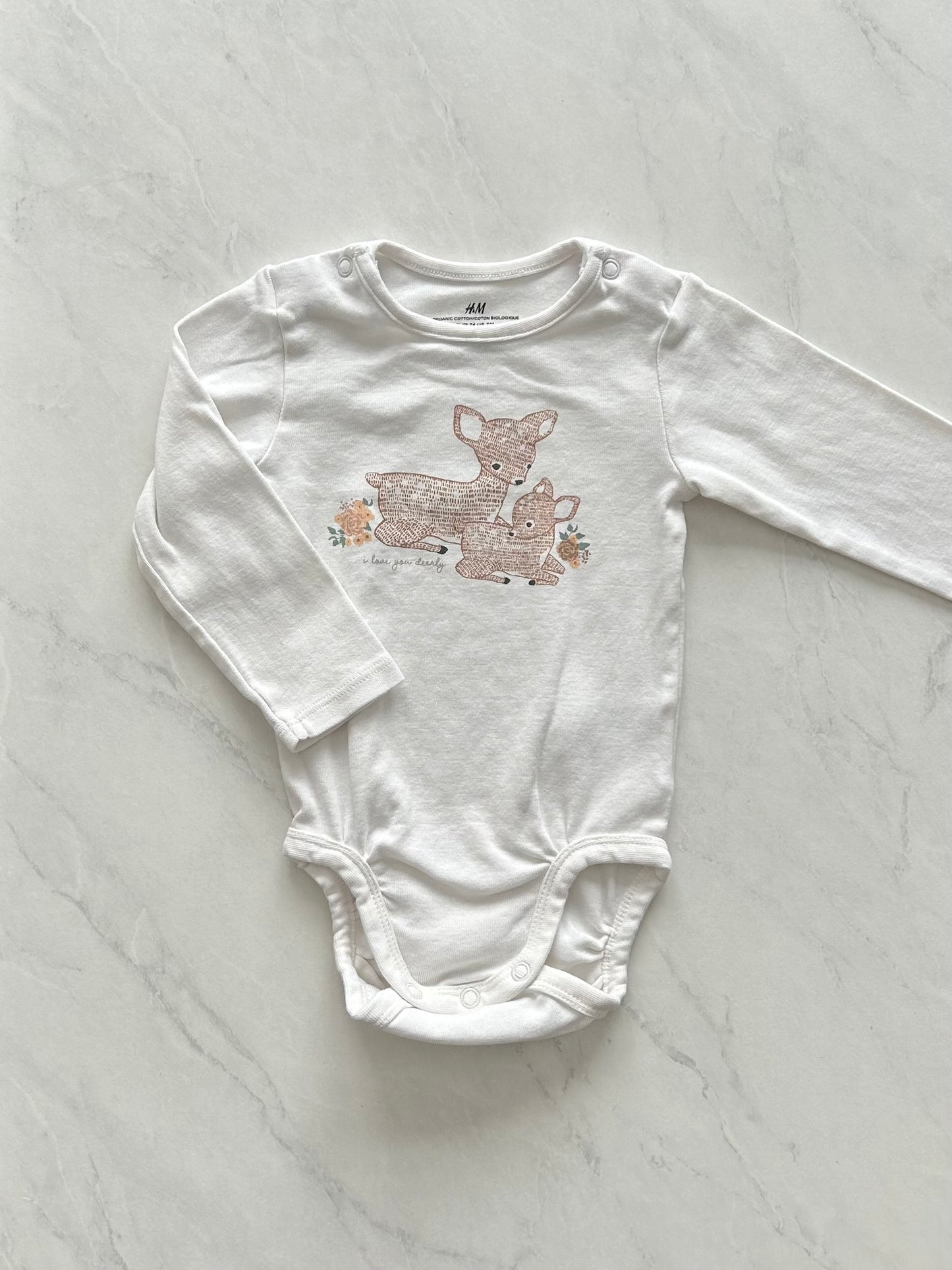 Cache couche manches longues - H&M - 6-9 mois