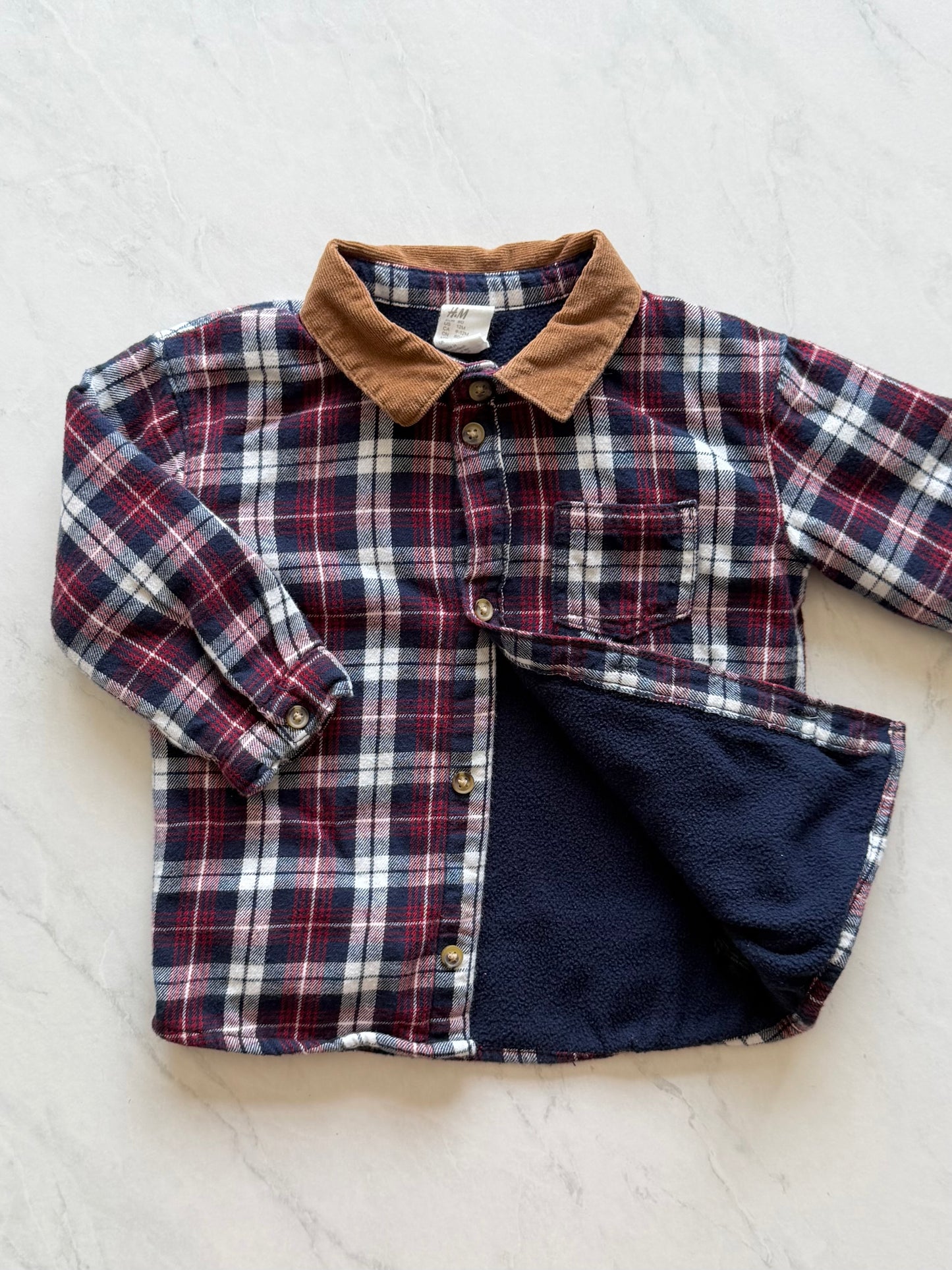 Veste doublée en polar - H&M - 9-12 mois