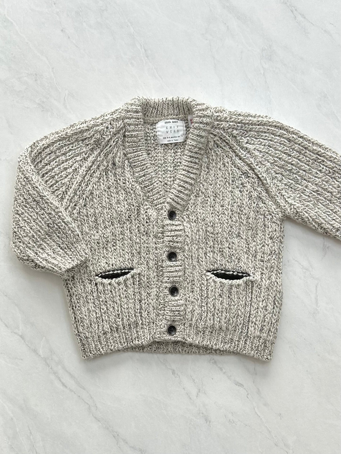 Veste en mailles - Zara - 6-9 mois