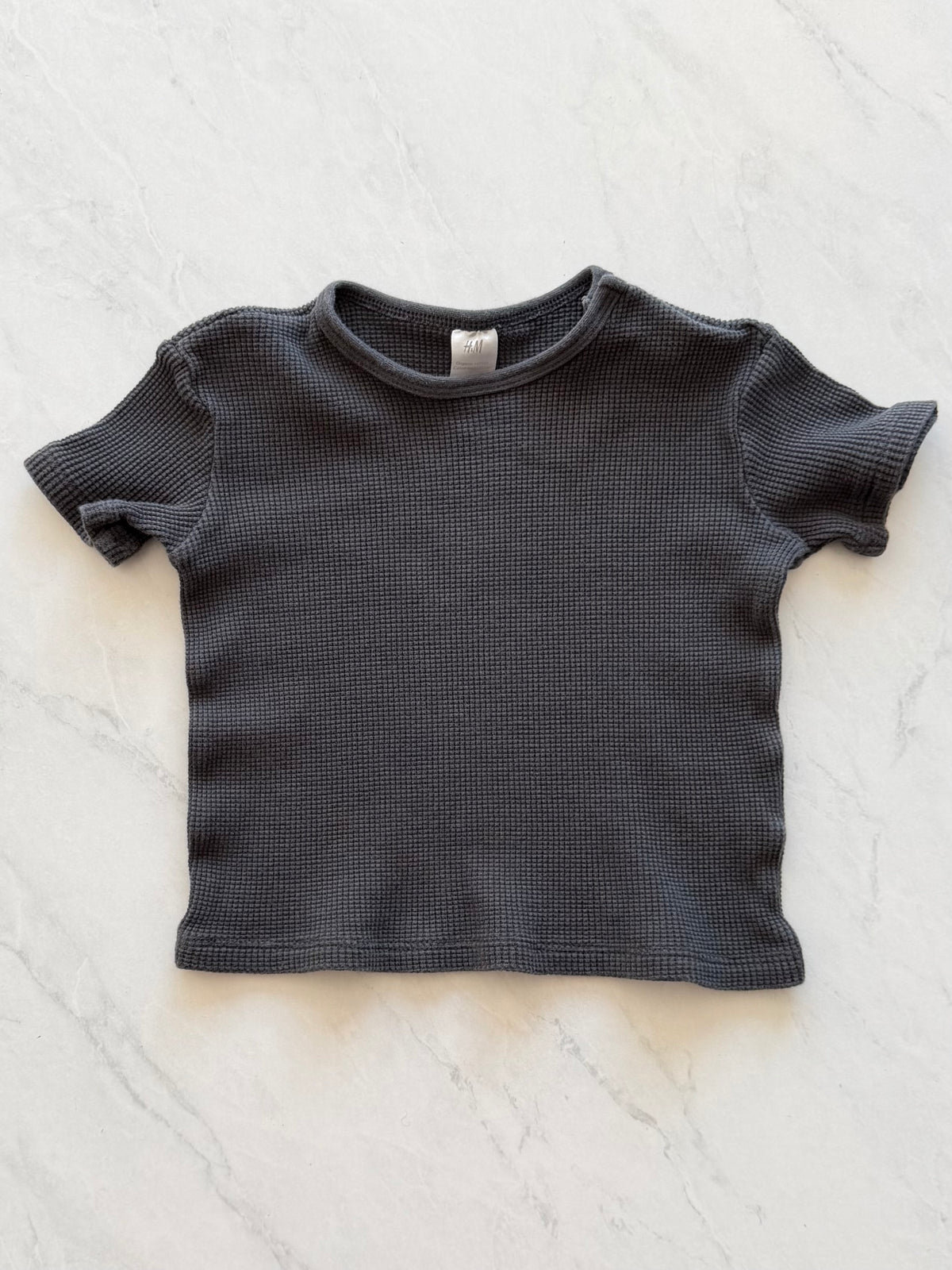 T-shirt en tissu gaufré - H&M - 12-18 mois