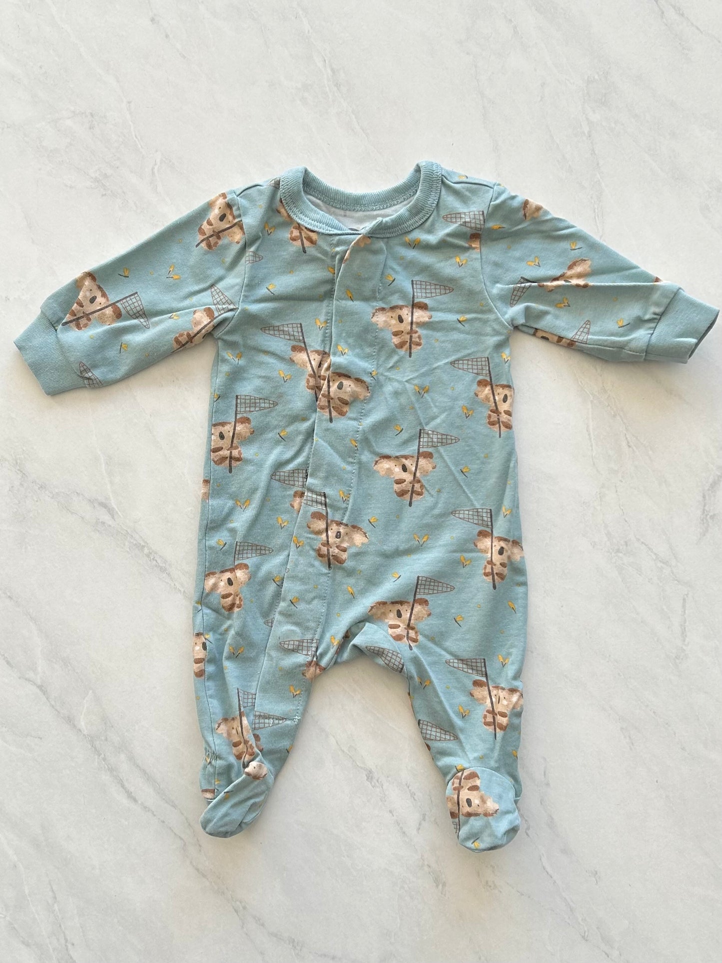 Pyjama à pattes fermeture à aimants - Collé collé - Prématuré