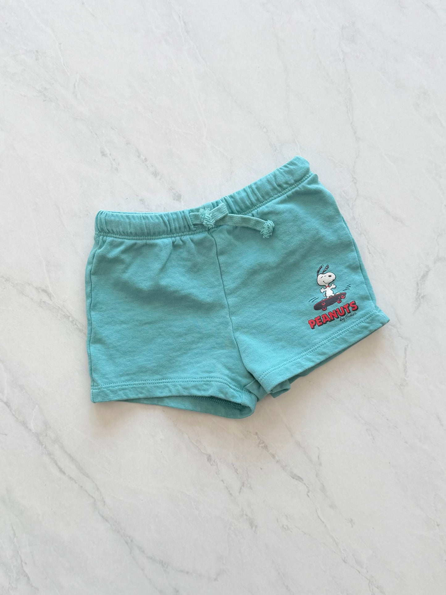 Short en coton ouaté - H&M X Peanuts - 9-12 mois