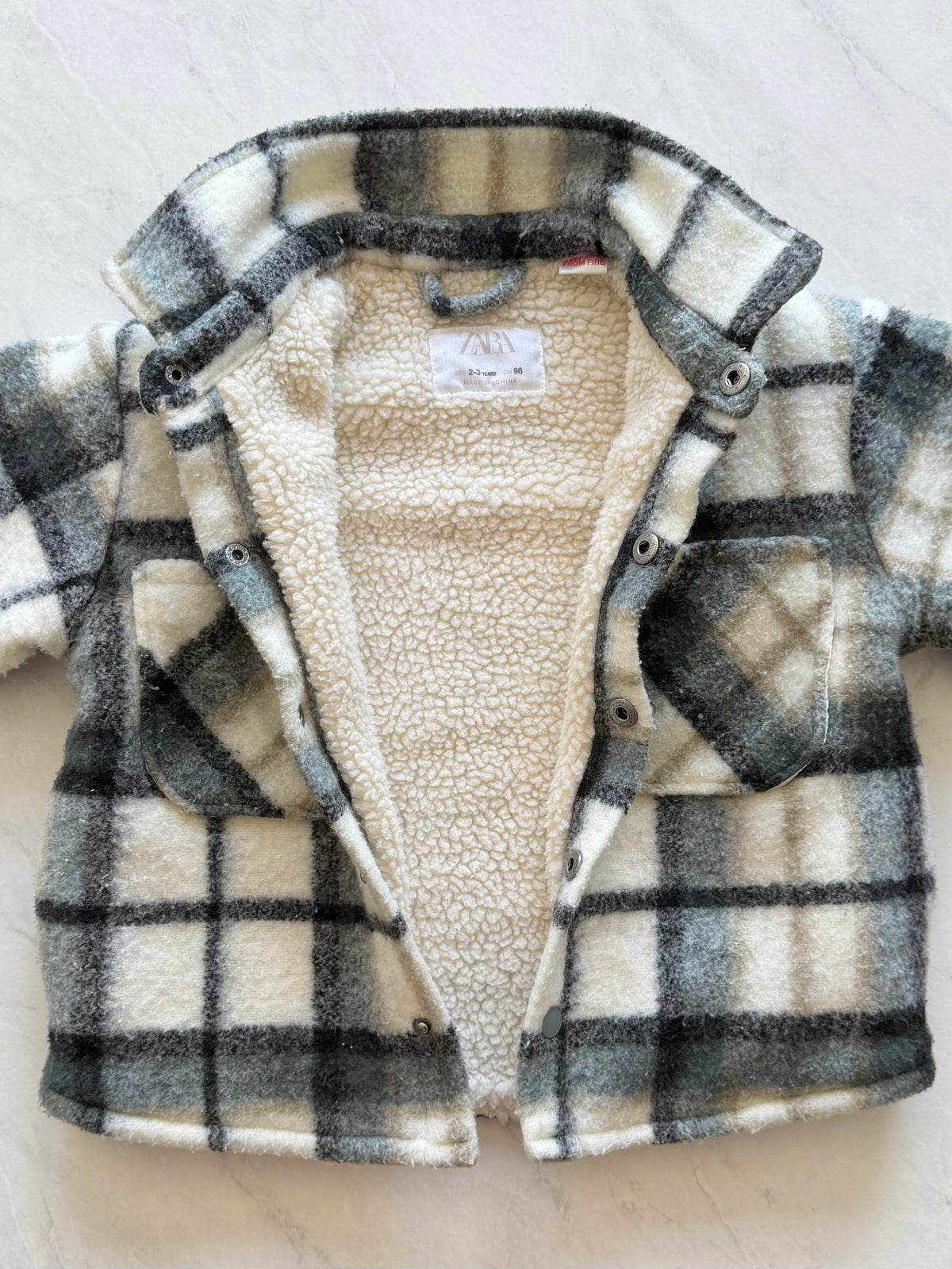 Veste doublé en sherpa - Zara - 2-3 ans