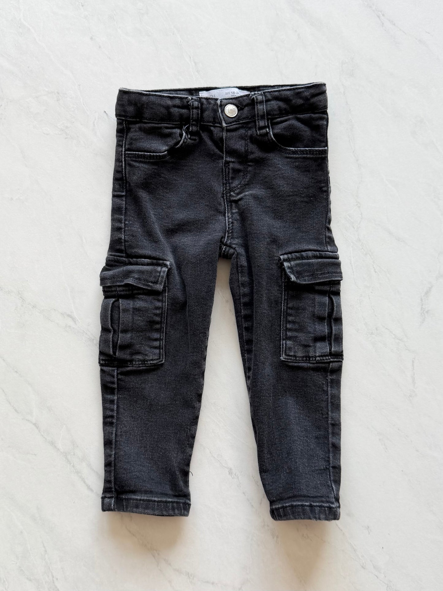 Jeans cargo - Zara - 18-24 mois