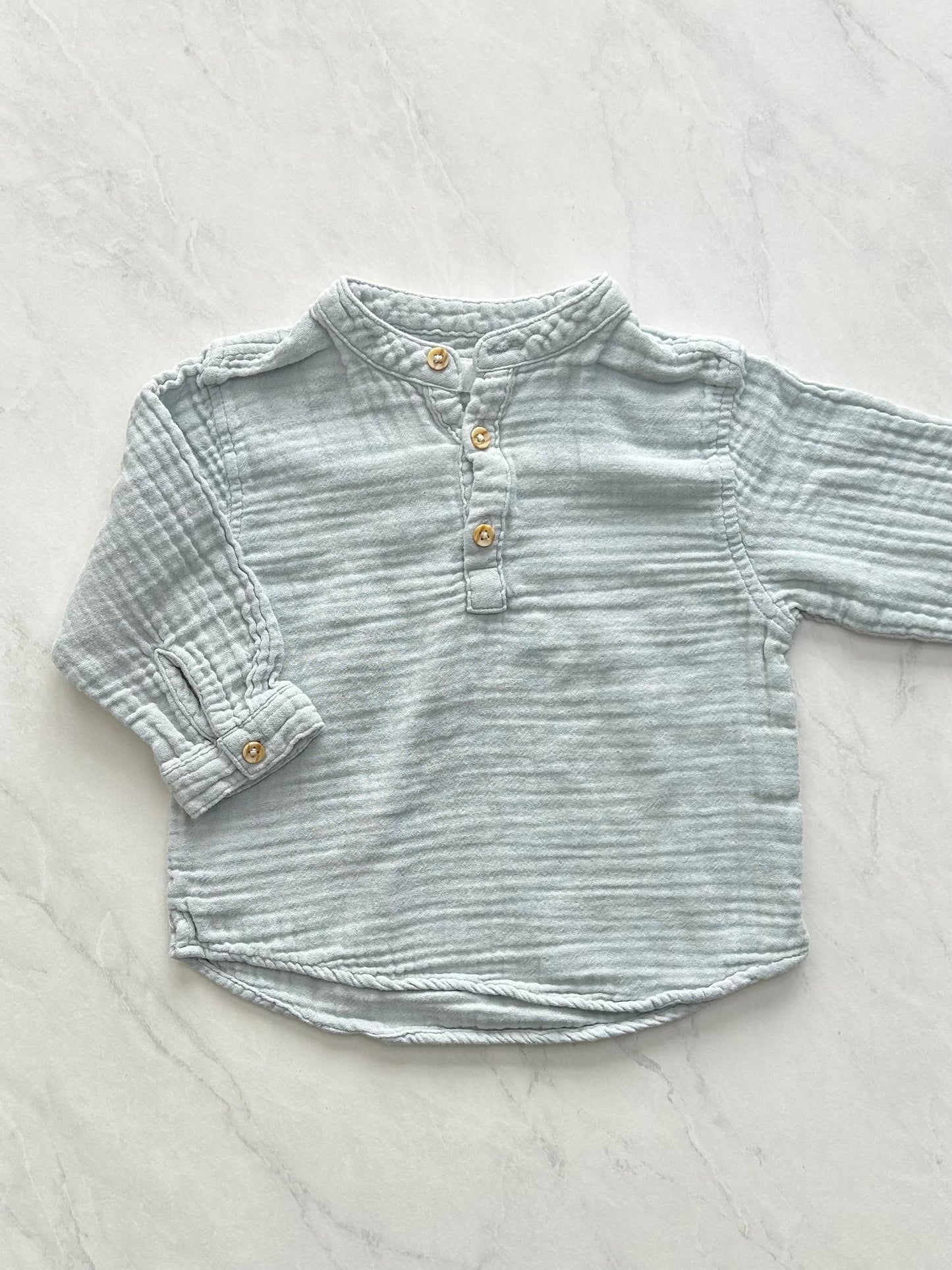 Chemise en coton mousseline - Zara - 9-12 mois