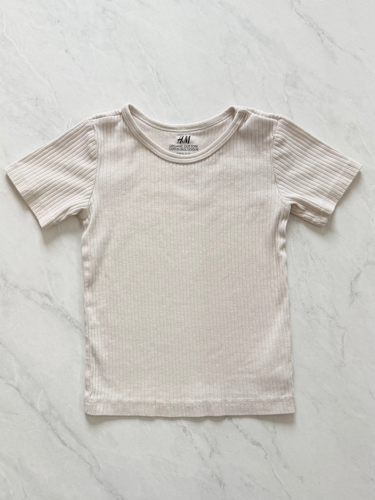 T-shirt côtelé - H&M - 18-24 mois