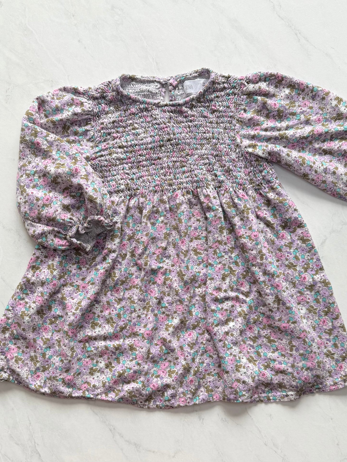 Robe manches longues - Zara - 3-4 ans (fait court)