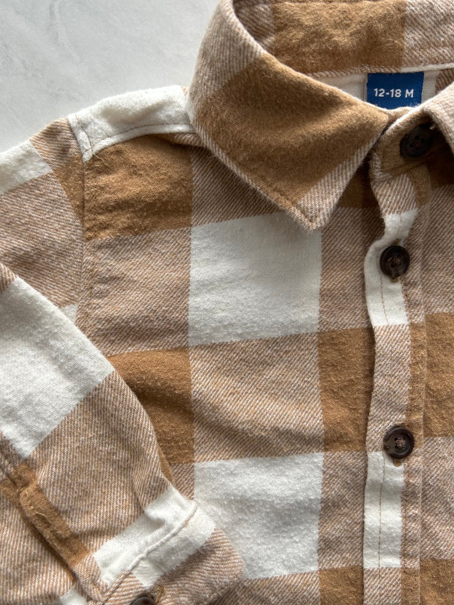 Chemise carreauté - Old navy - 12-18 mois (légèrement mousseux)
