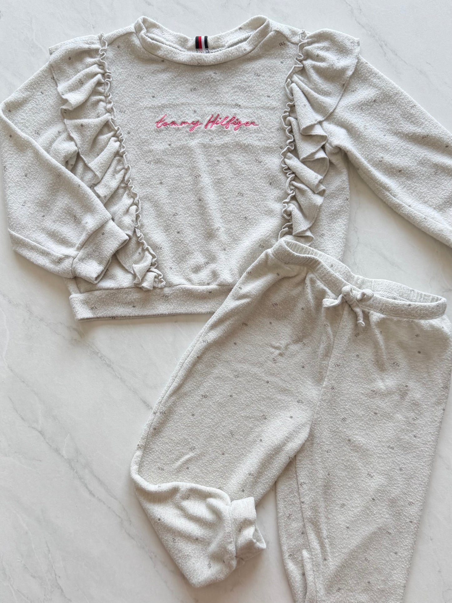 Ensemble 2 pièces en petites mailles - Tommy Hilfiger - 3T