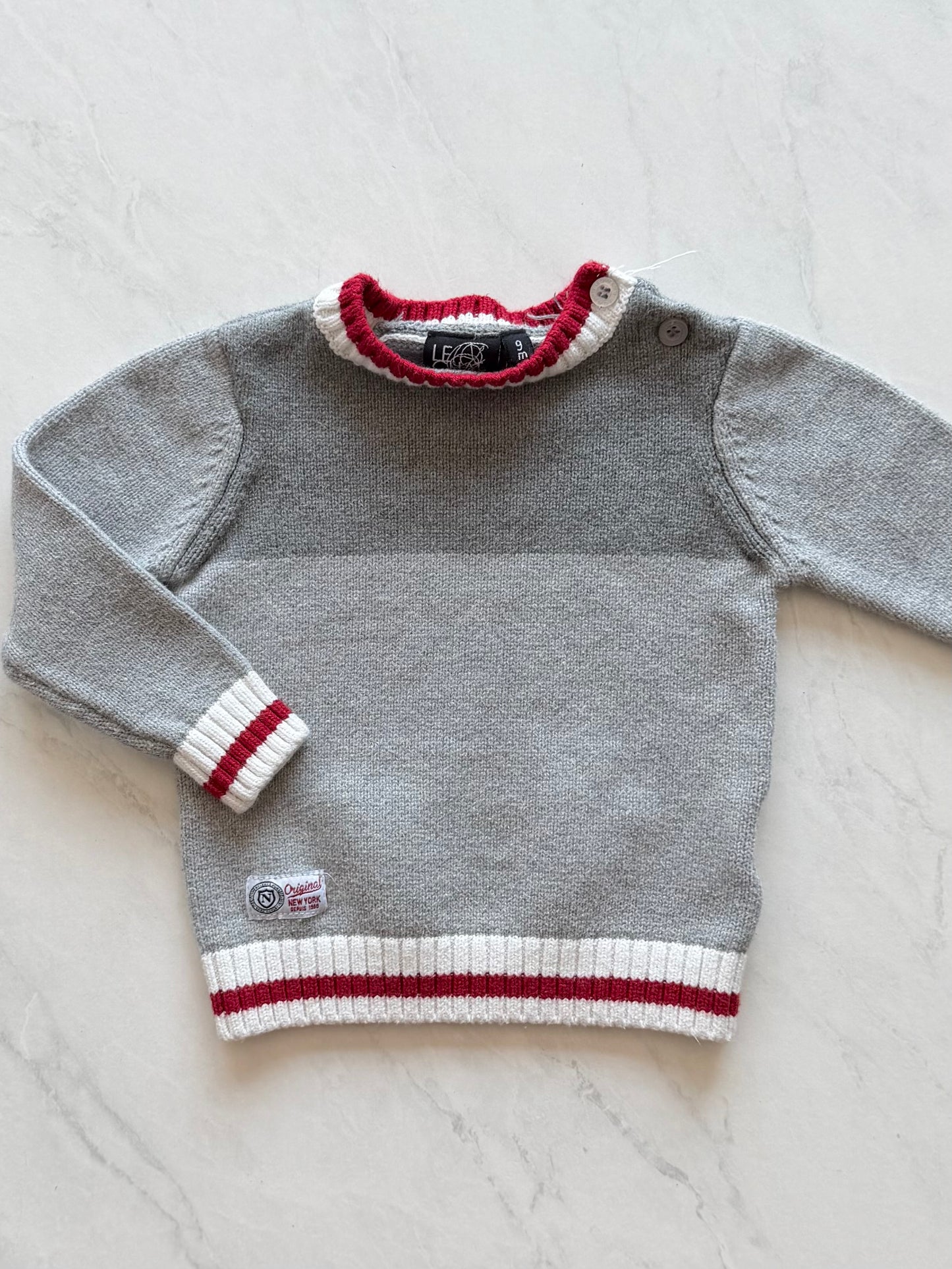 Pull en mailles - Le chat botté - 9 mois