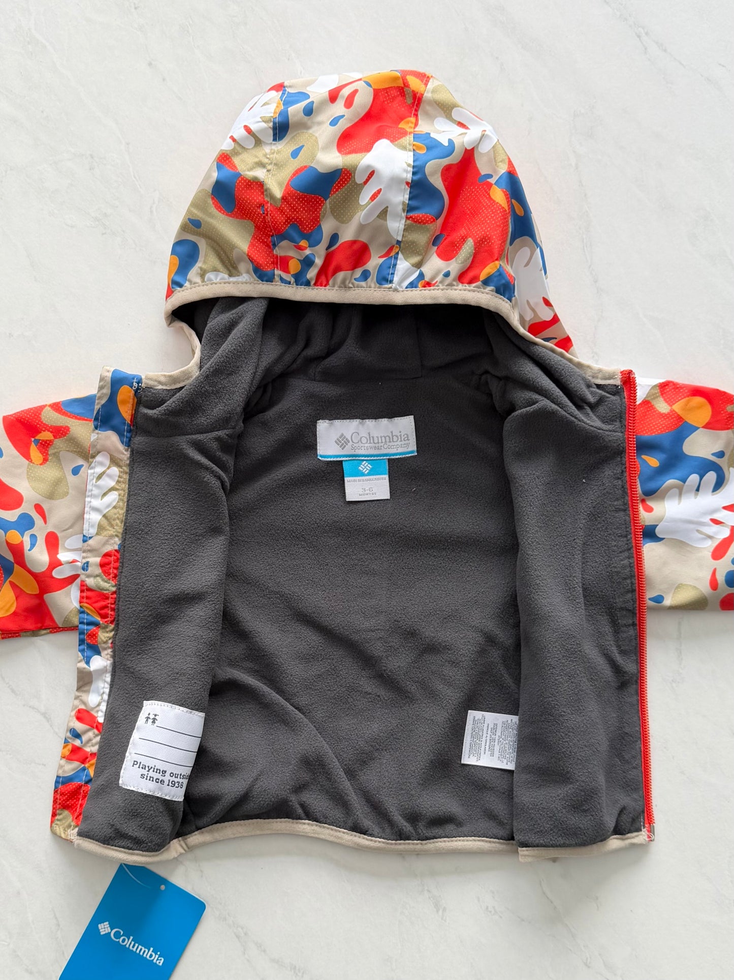 NEUF Manteau mi saison doublé en polar - Columbia - 3-6 mois