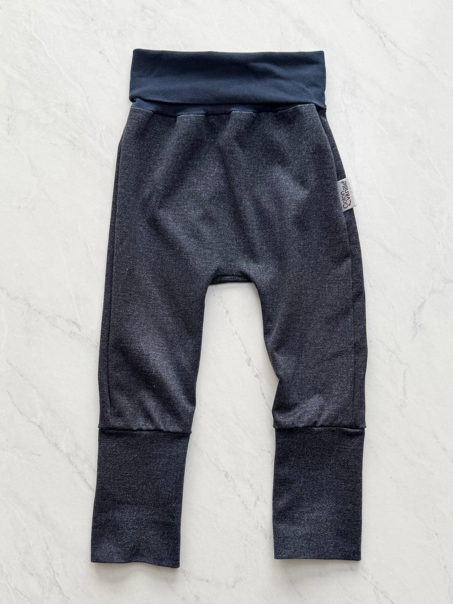 Pantalon évolutif - Coton vanille - 6-36 mois