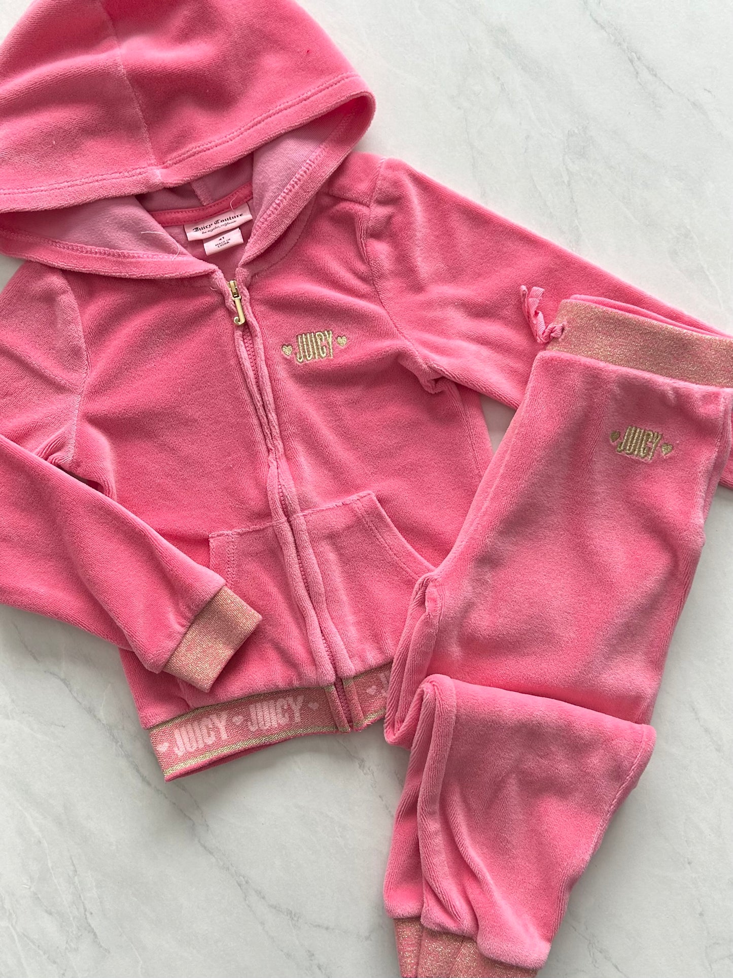 Ensemble 2 pièces en velours - Juicy Couture - 4T