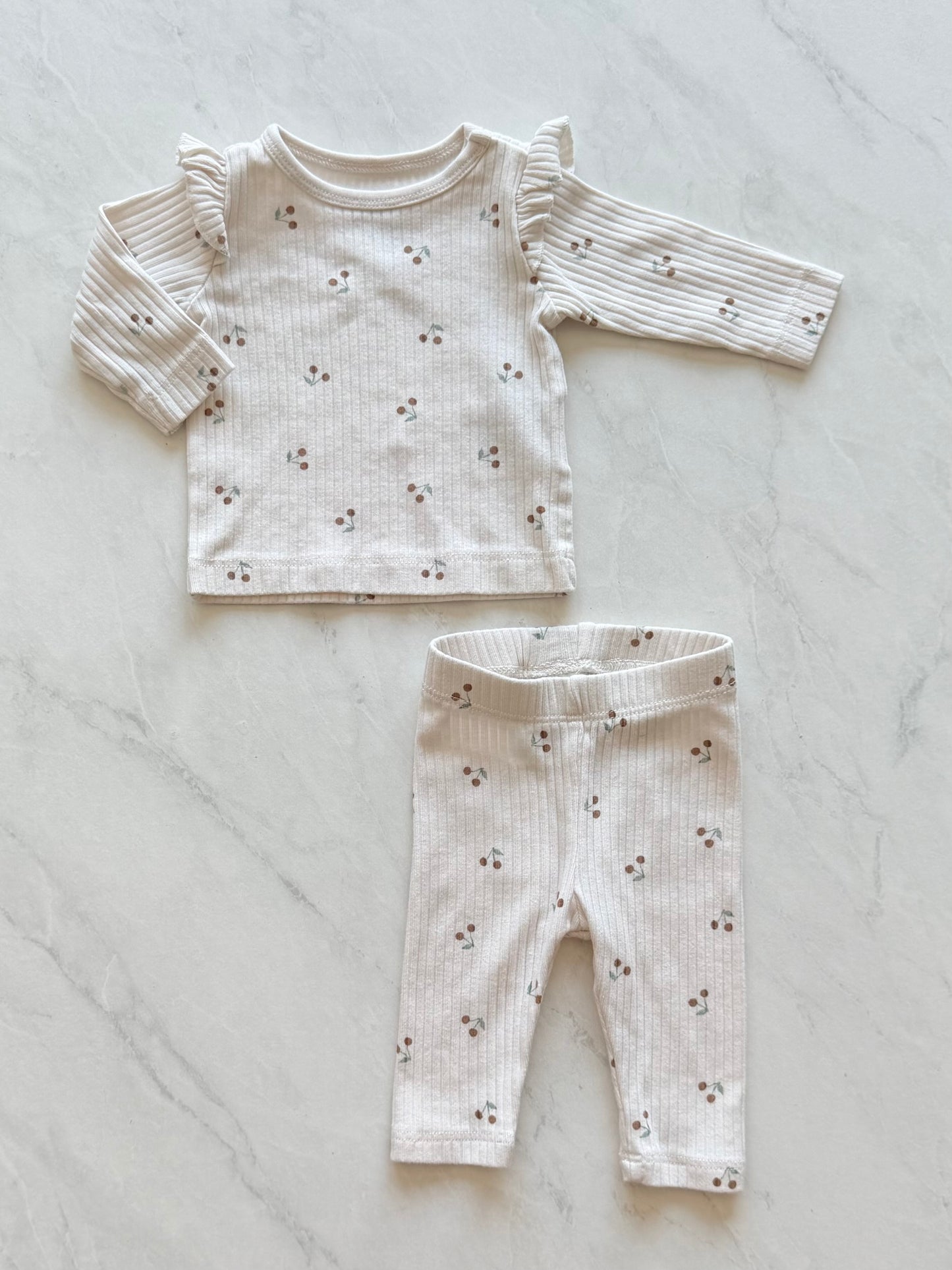 Ensemble côtelé 2 pièces - H&M - 0-1 mois