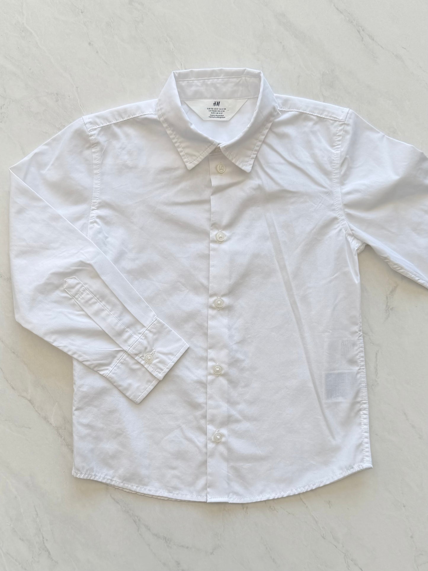 Chemise manches longues - H&M - 4-5 ans