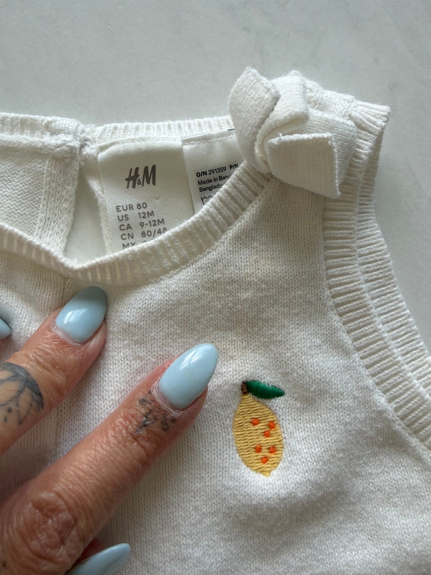 *Imparfait* Barboteuse en mailles - H&M - 9-12 mois