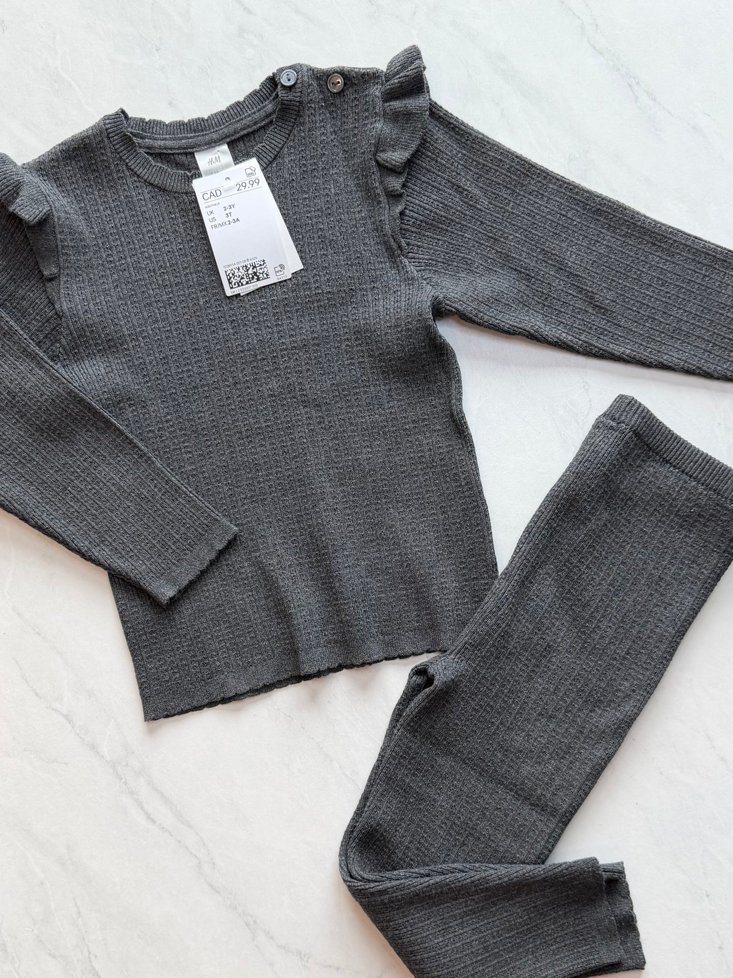 NEUF Ensemble en mailles - H&M - 2-3 ans