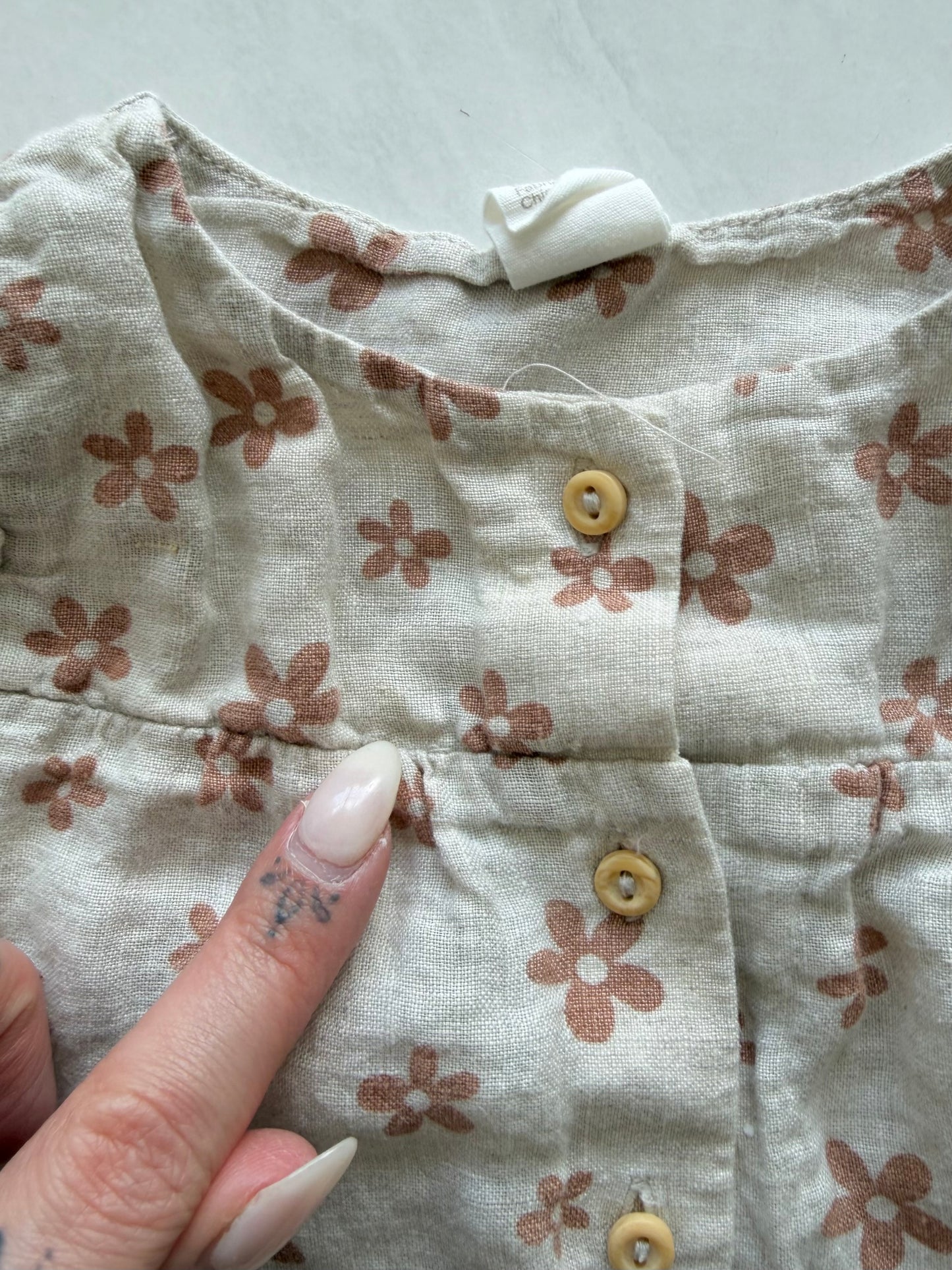 *Imparfait* Barboteuse en lin - H&M - 4-6 mois