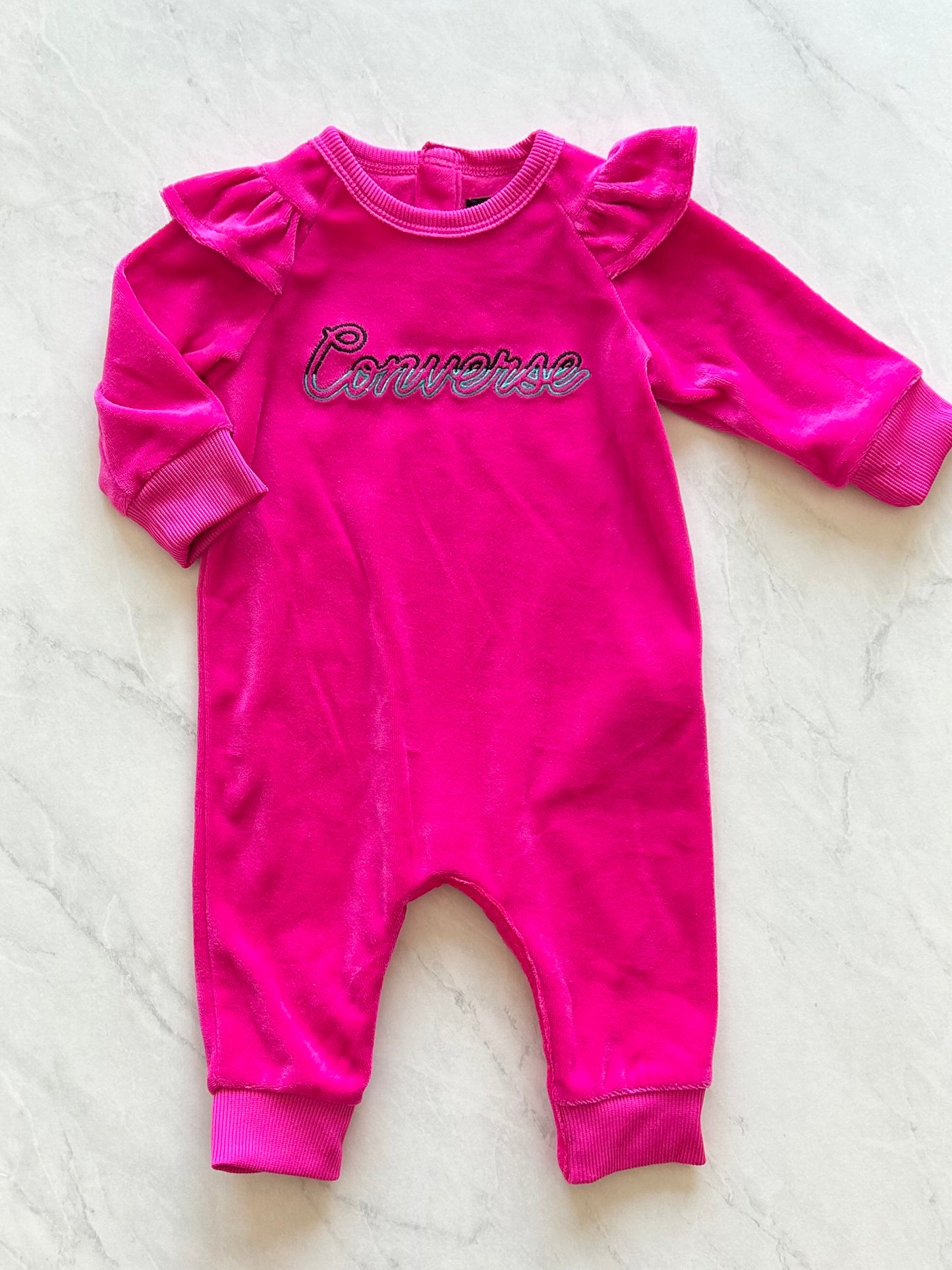 Combinaison une pièce en velours - Converse - 6 mois