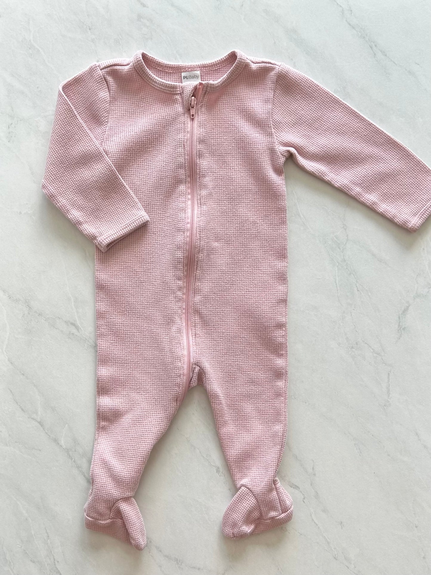 Pyjama à pattes en tissus gaufré - PL Baby - 6 mois