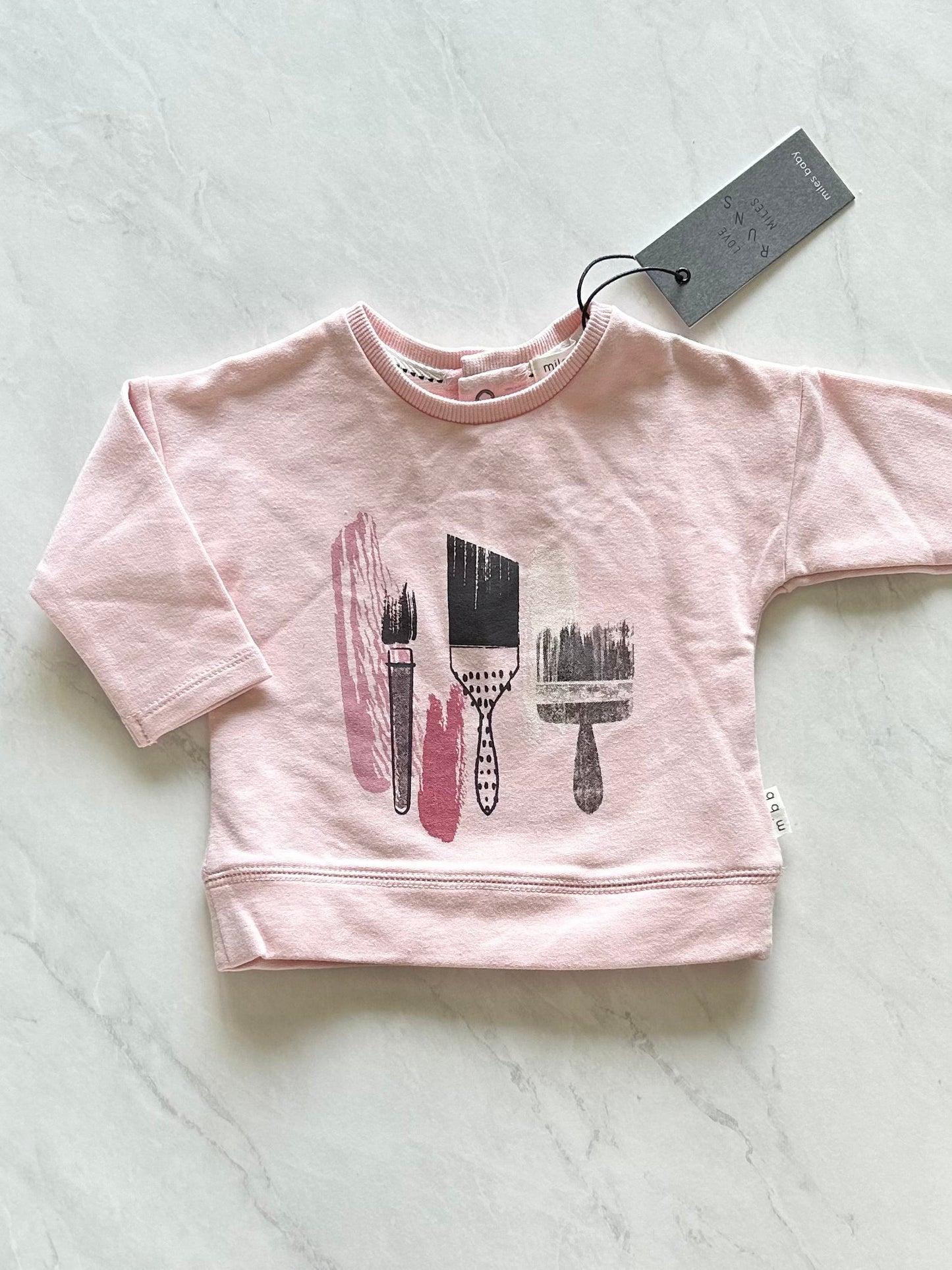 NEW Crewneck - Miles baby - 3 months