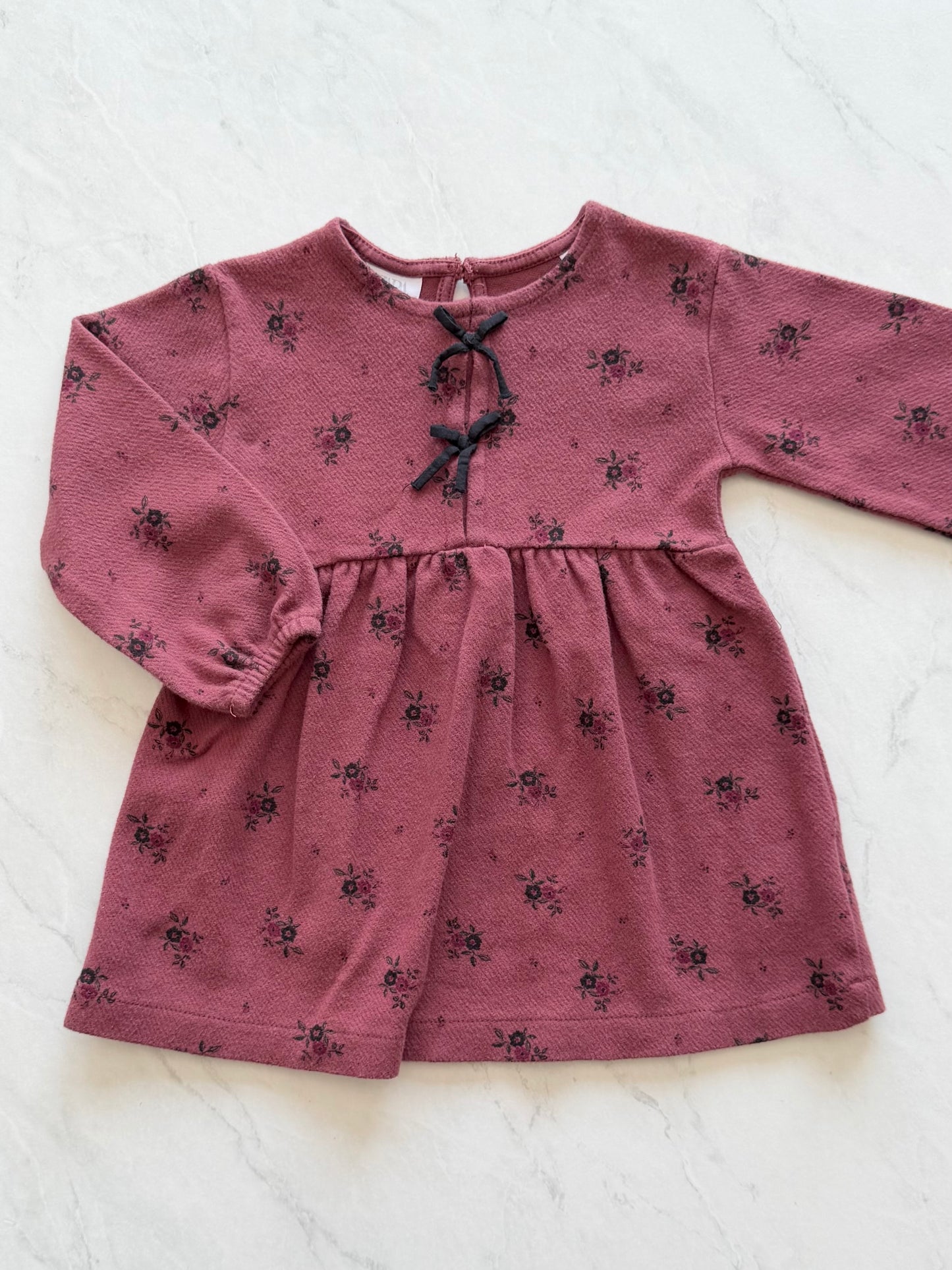 Robe manches longues - Zara - 2 ans