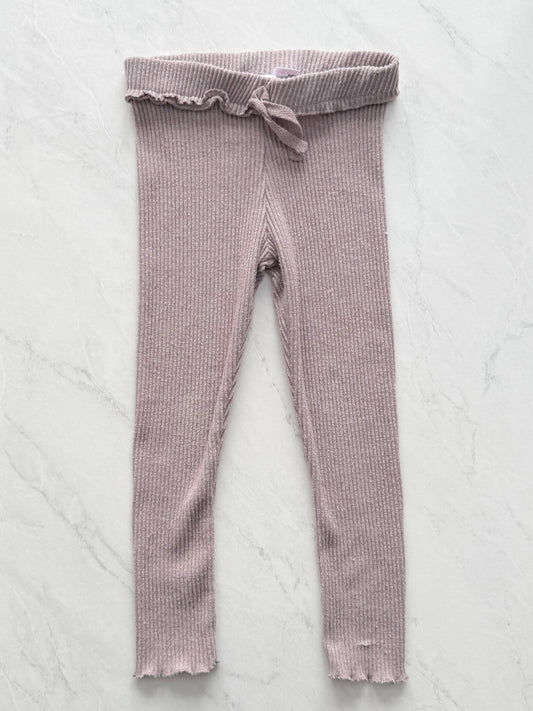 Legging côtelé en petite mailles - Zara - 4 ans (légèrement mousseux)