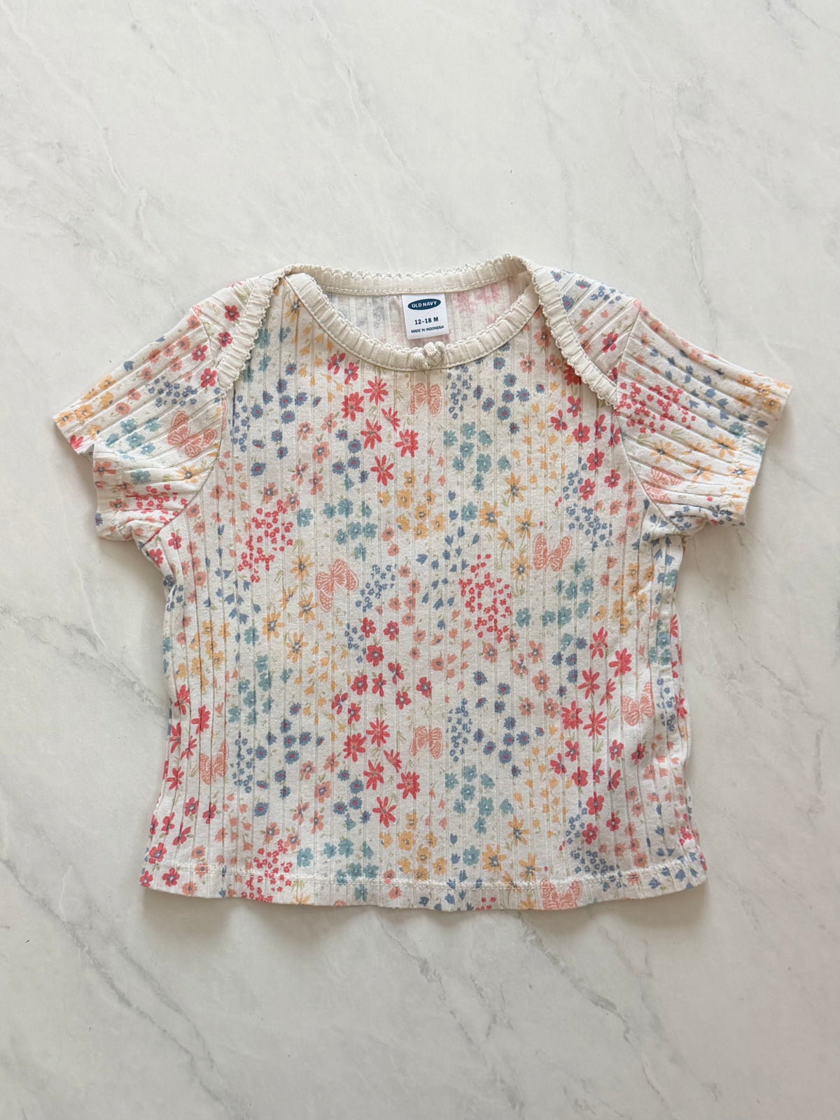 *Imparfait* T-shirt côtelé - Old navy - 12-18 mois