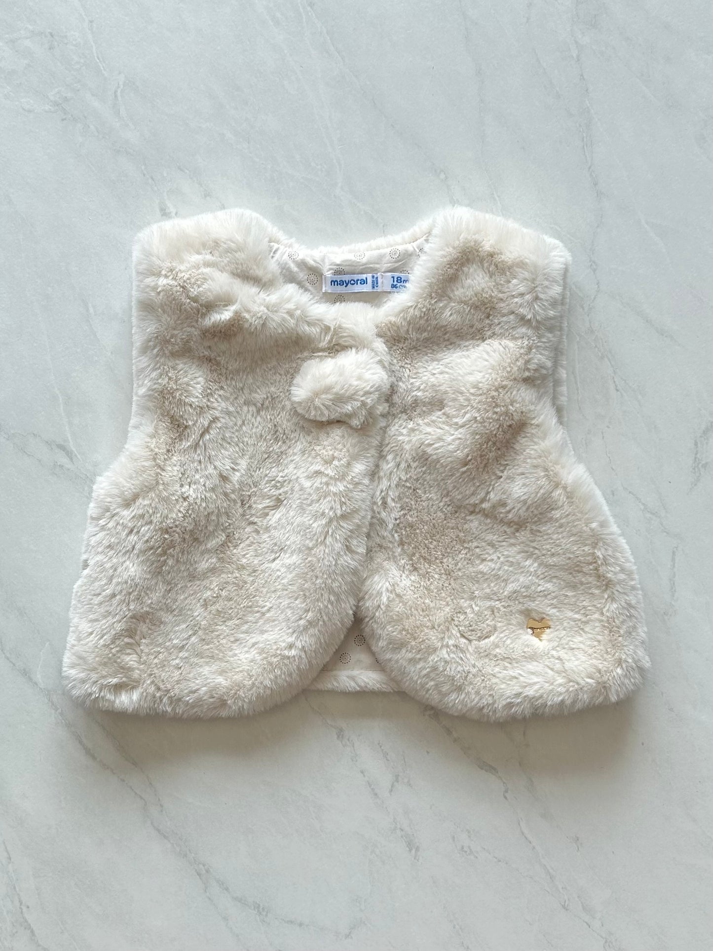 Veste sans manches en fausse fourrure - Mayoral - 18 mois