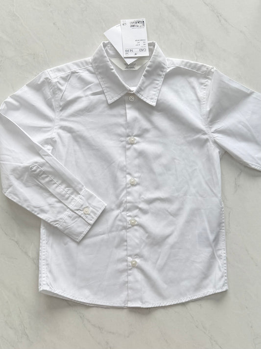 NEUF Chemise manches longues - H&M - 4-5 ans